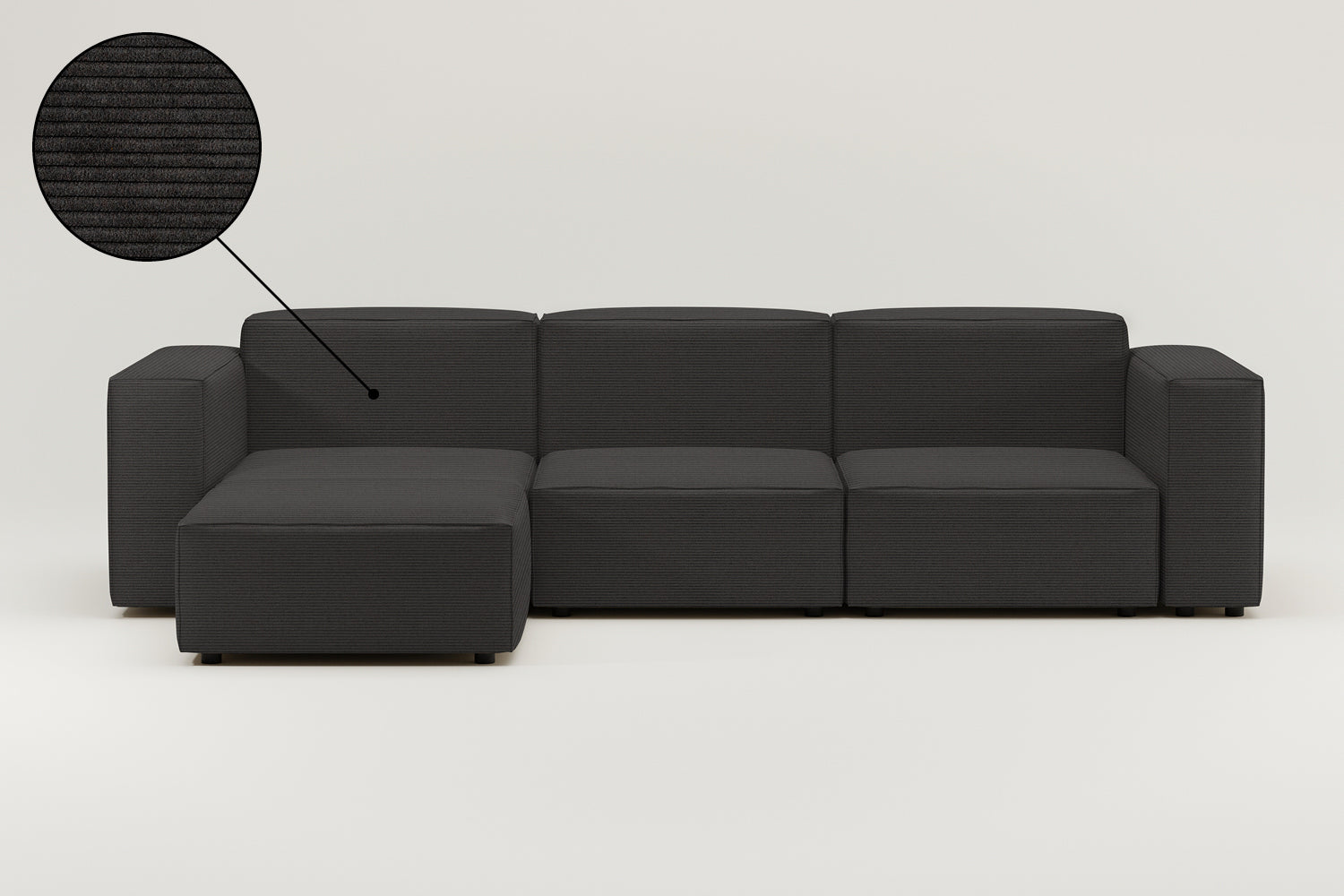 Stoffbezug - Modulares Sofa Harvey 4-Sitzer L