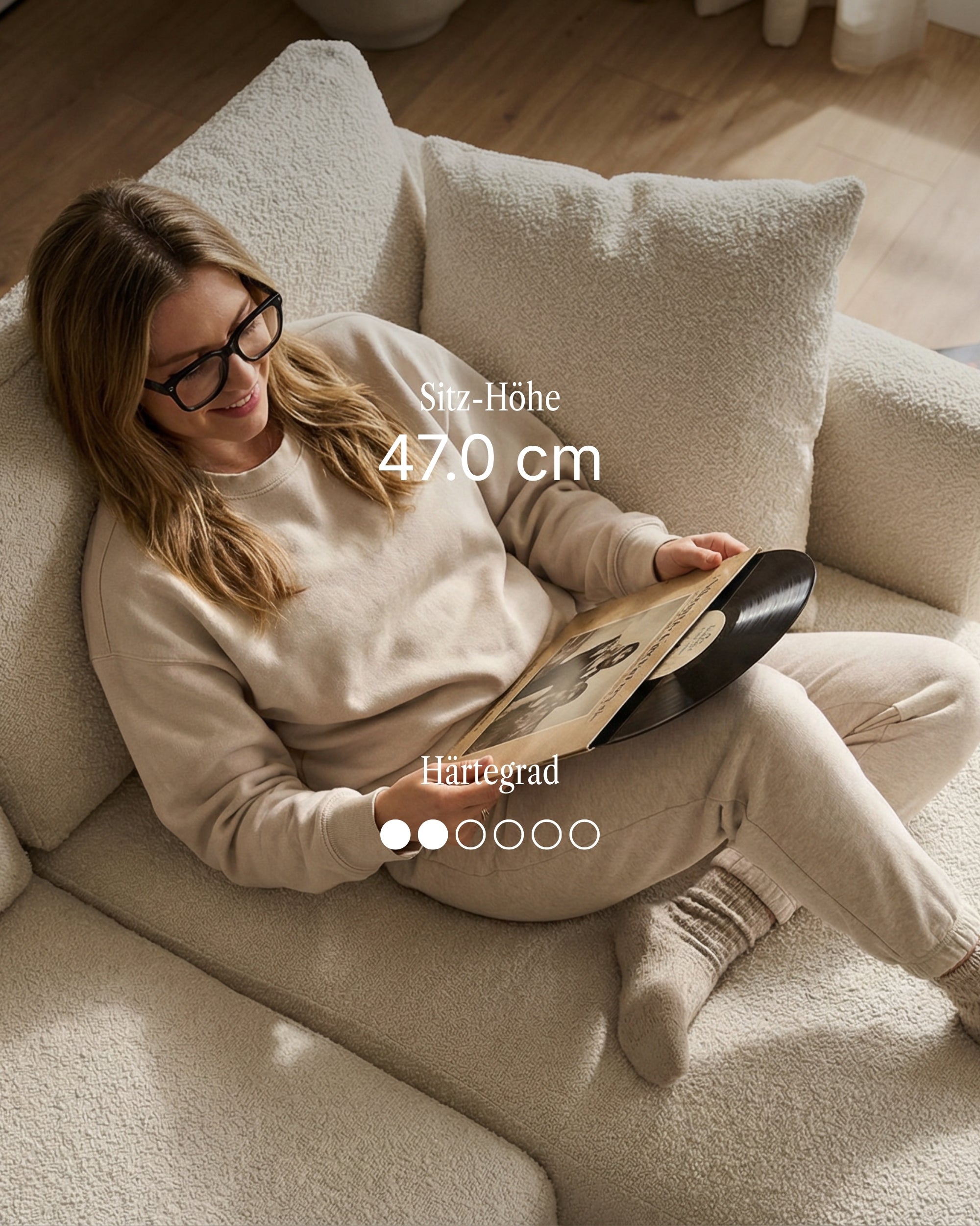 Modulares Sofa Aera 2.5-Sitzer mit Schlaffunktion