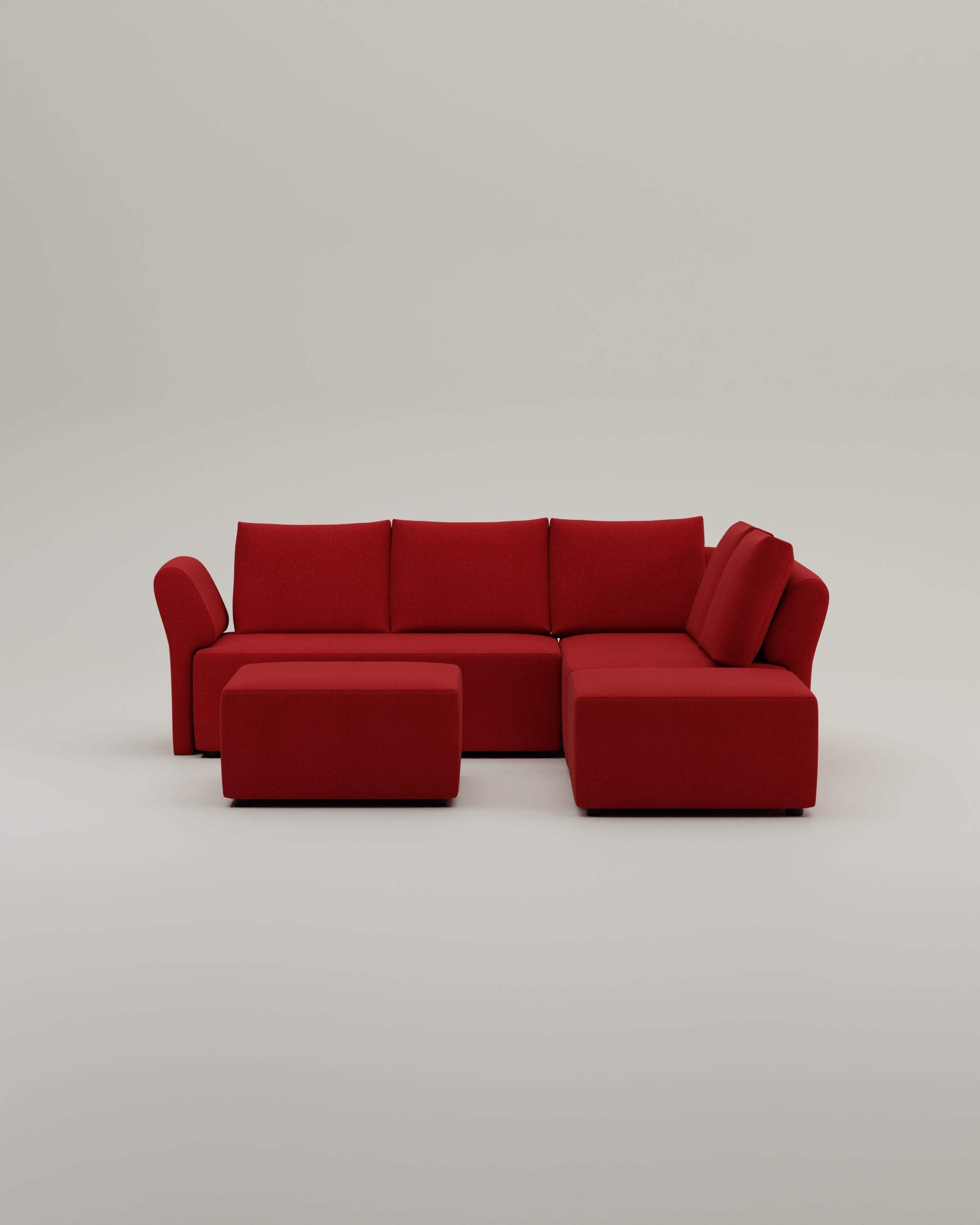 Fabric cover - Amy modular corner sofa with sleep function