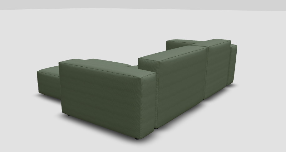 Outlet - Modulares Harvey mit Schlaffunktion + Stoffbezug (cord-nata)