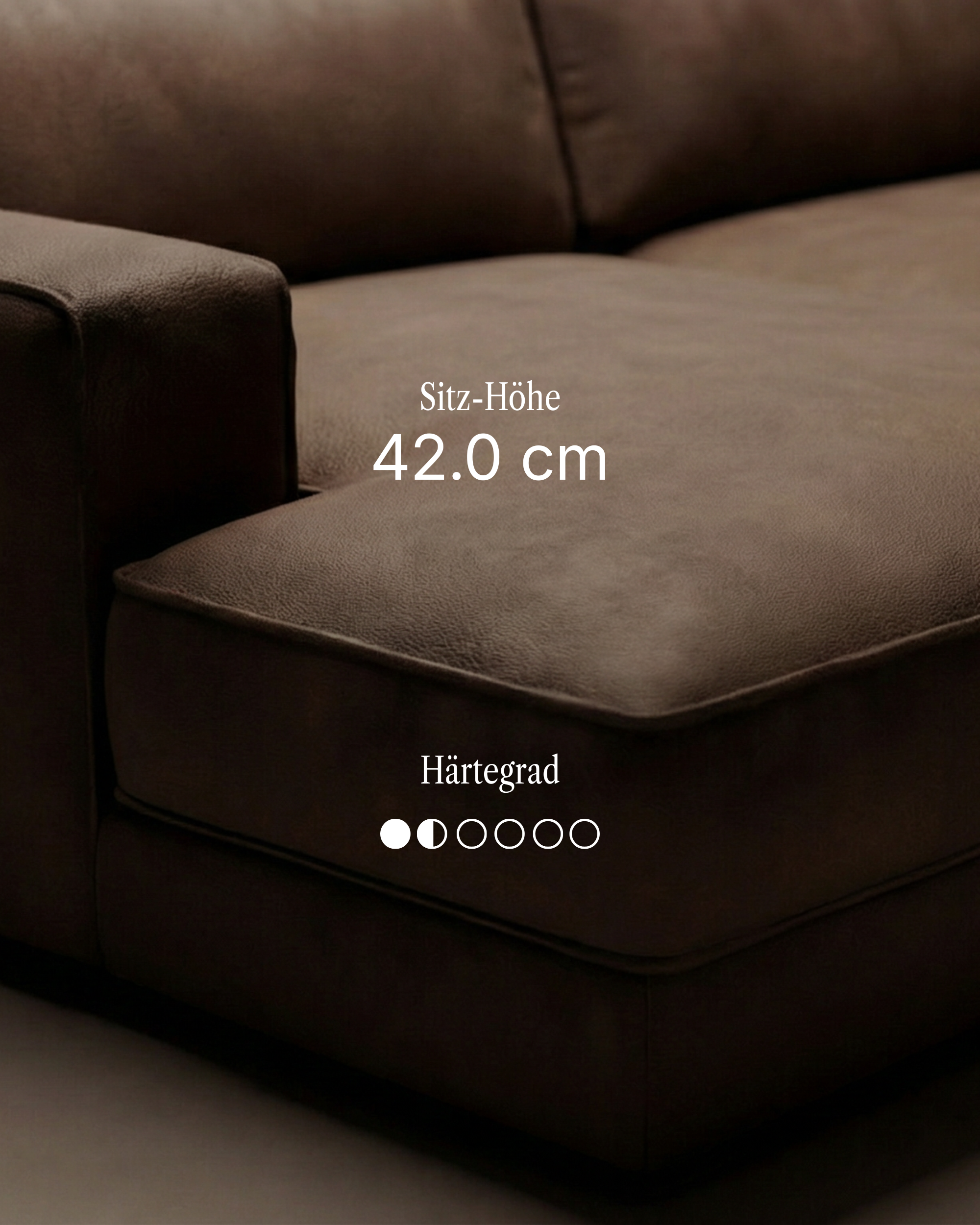 Modulares Sofa Terra 3-Sitzer mit Schlaffunktion