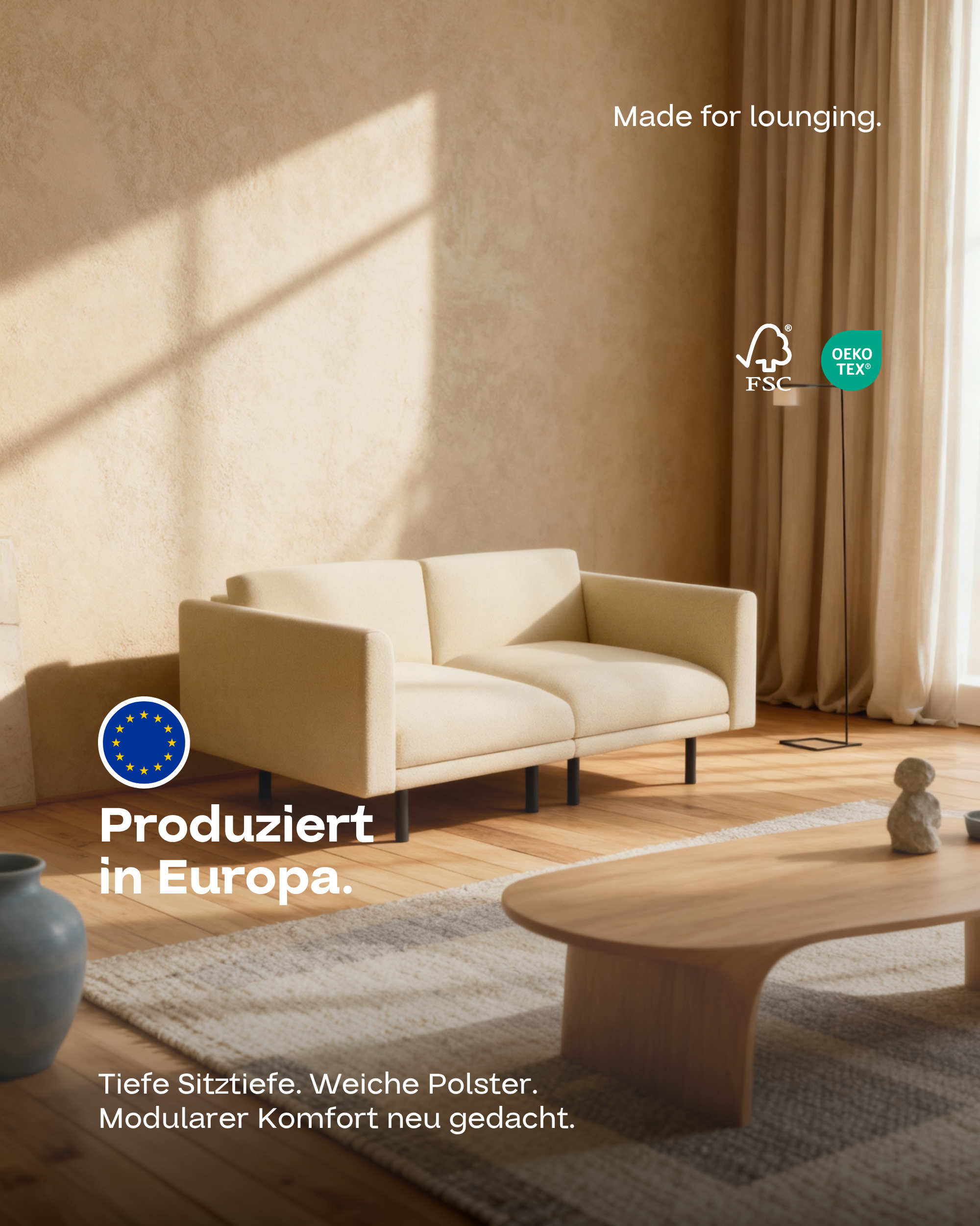 Modulares Sofa Aera 2-Sitzer