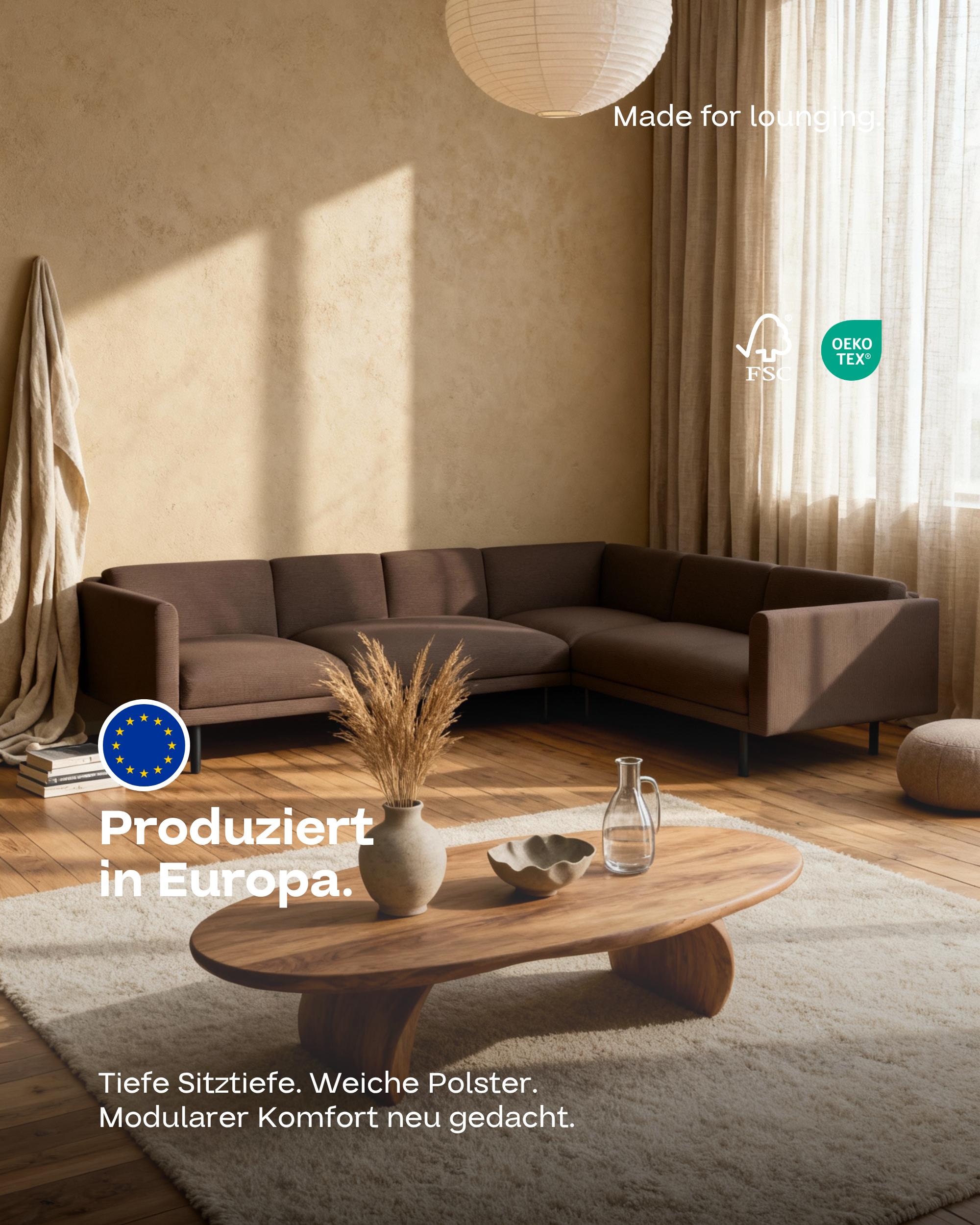 Modular sofa Aera corner sofa XL with sleeping function