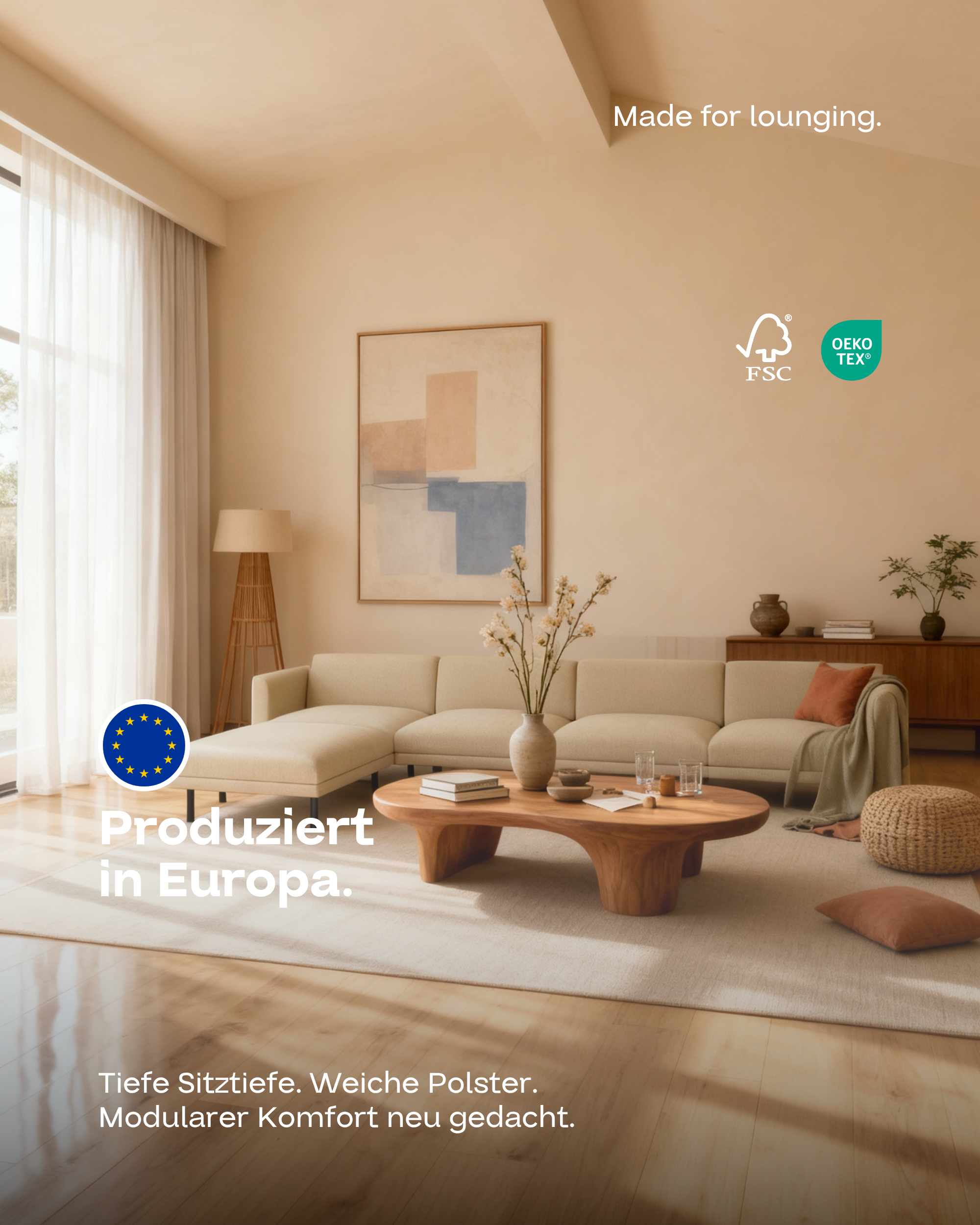 Modular sofa Aera corner sofa with sleeping function