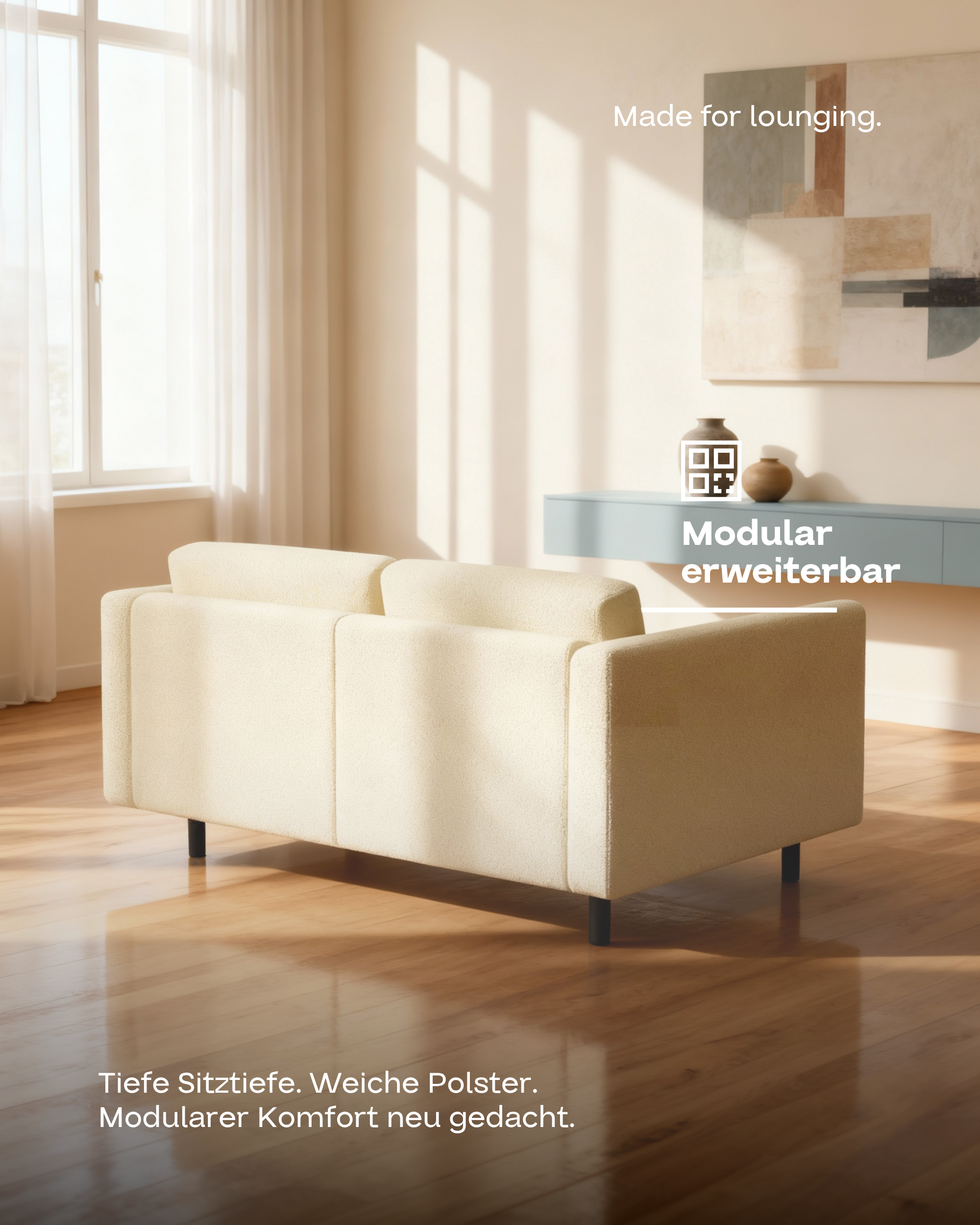 Modulares Sofa Aera 2-Sitzer