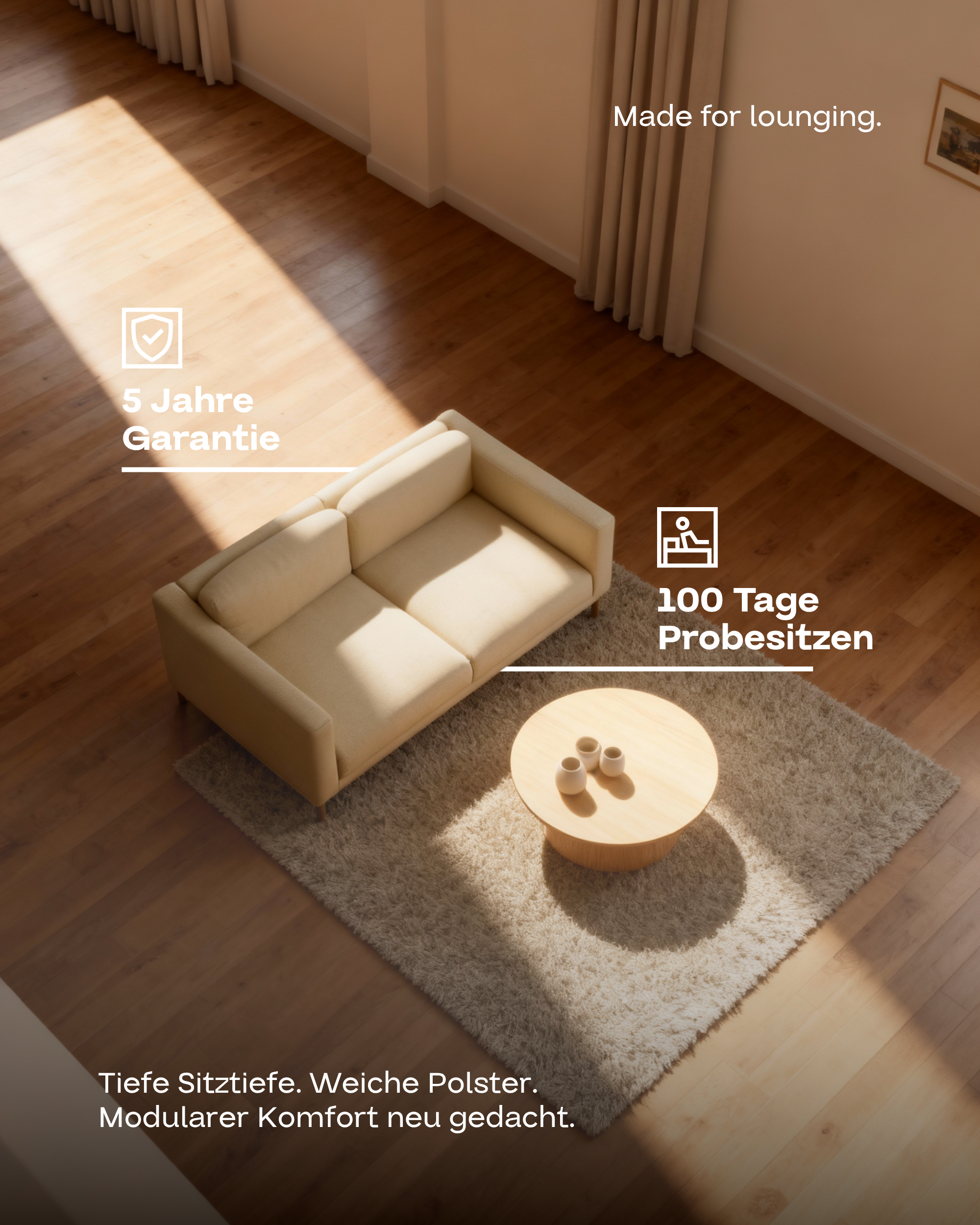 Modulares Sofa Aera 2-Sitzer