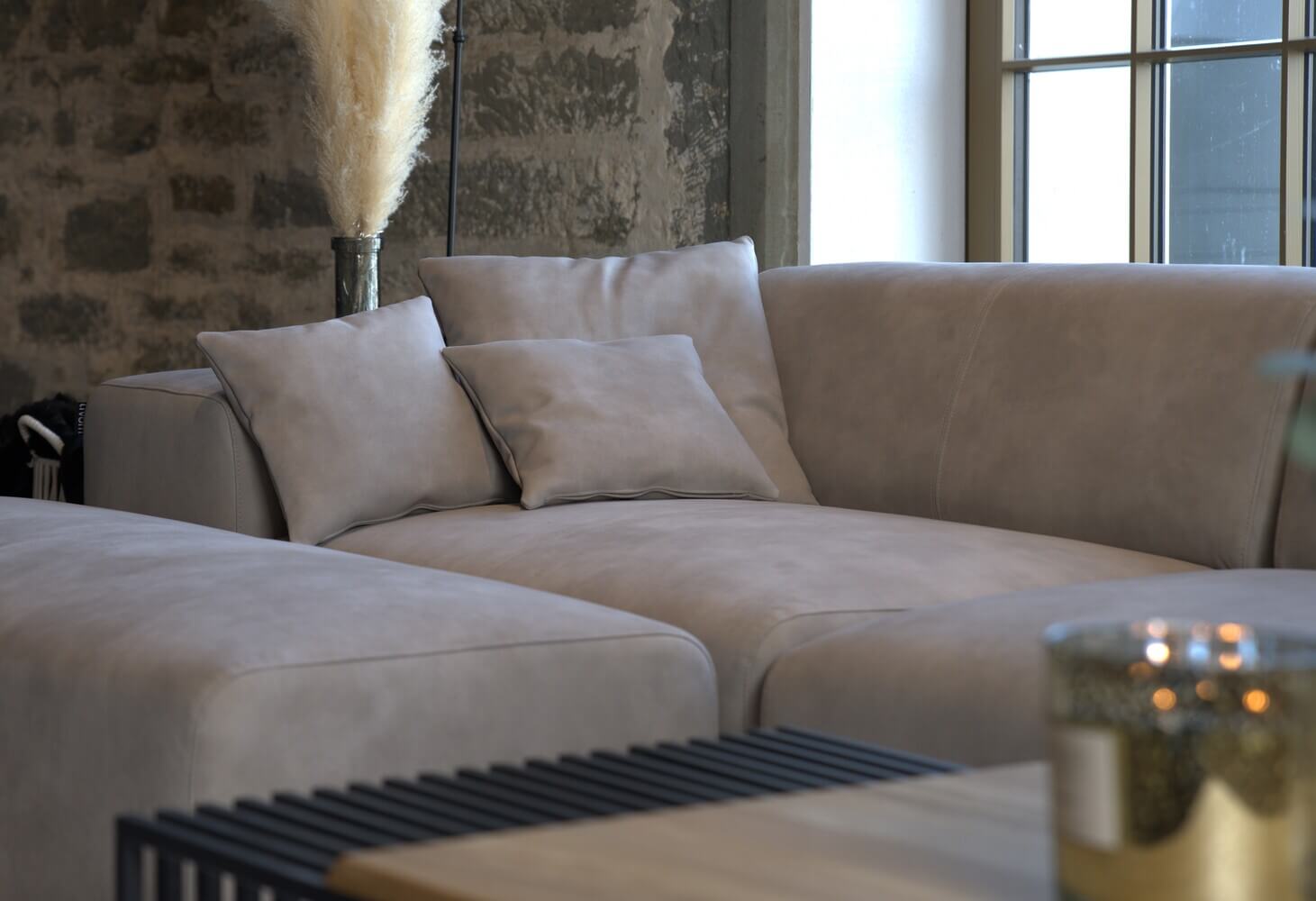 Outlet - Modulares Sofa Nina L mit Schlaffunktion Showroom Frankfurt
