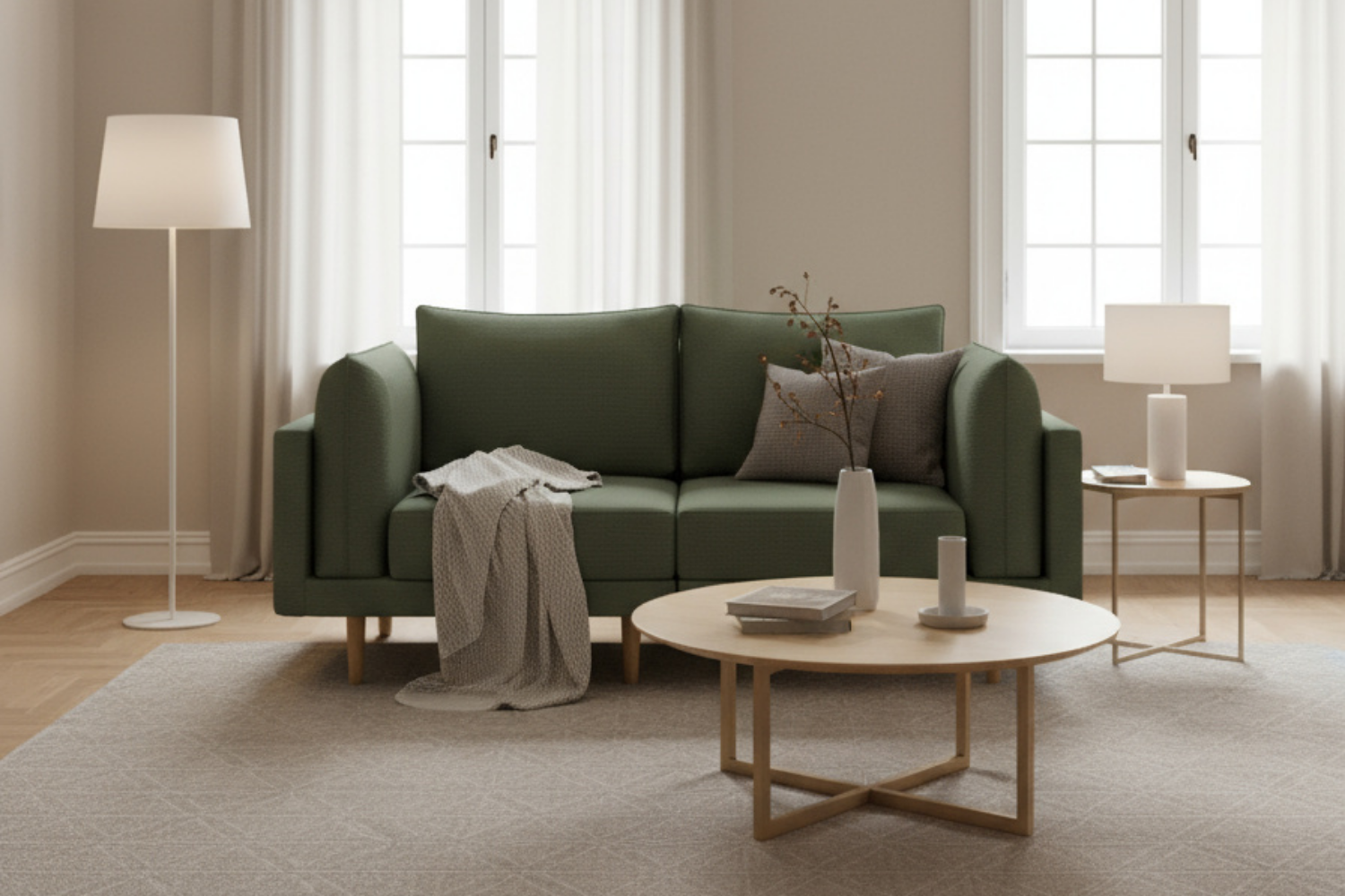 Modulares Sofa Donna 2-Sitzer mit Schlaffunktion