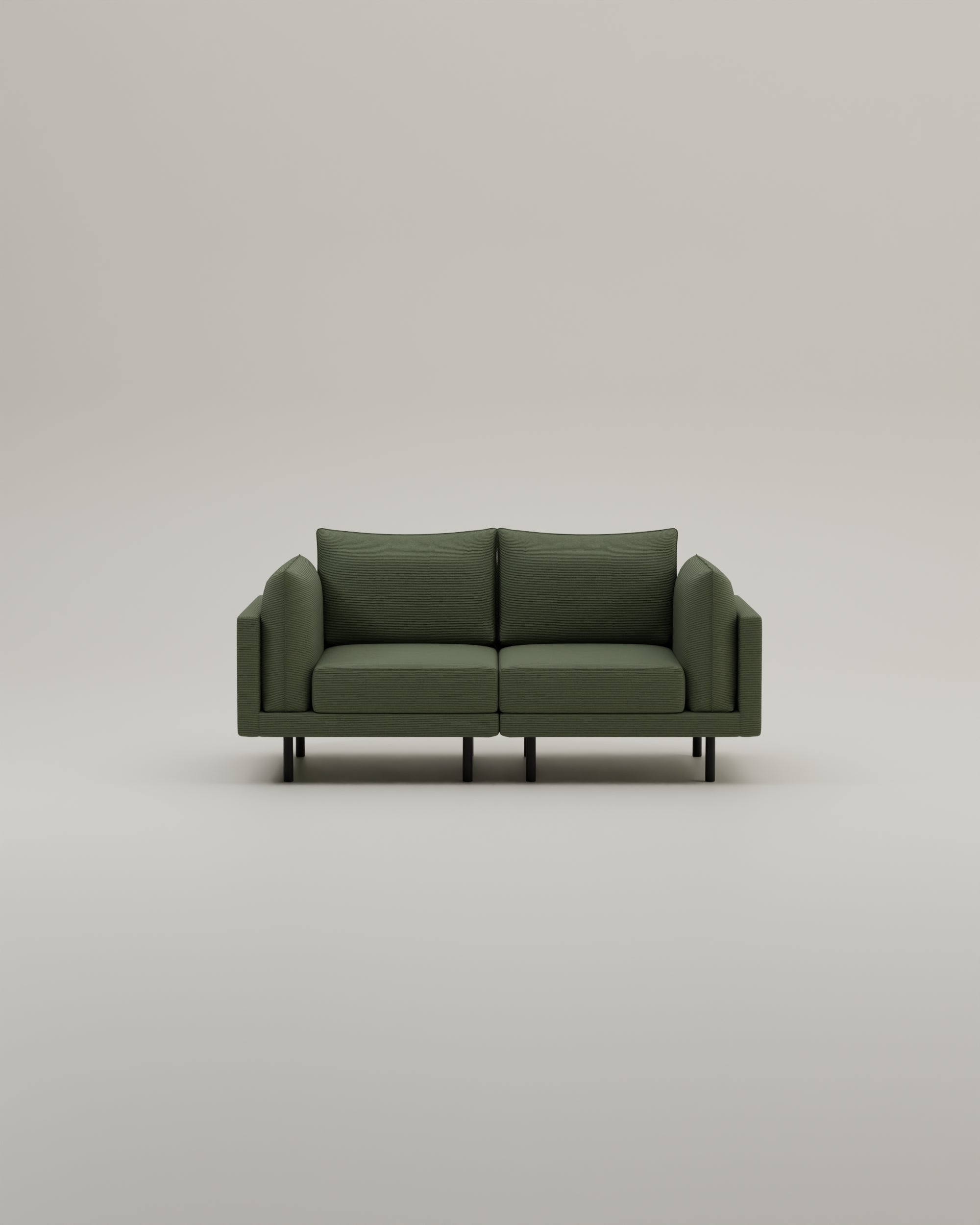 Stoffbezug - Modulares Sofa Donna 2-Sitzer
