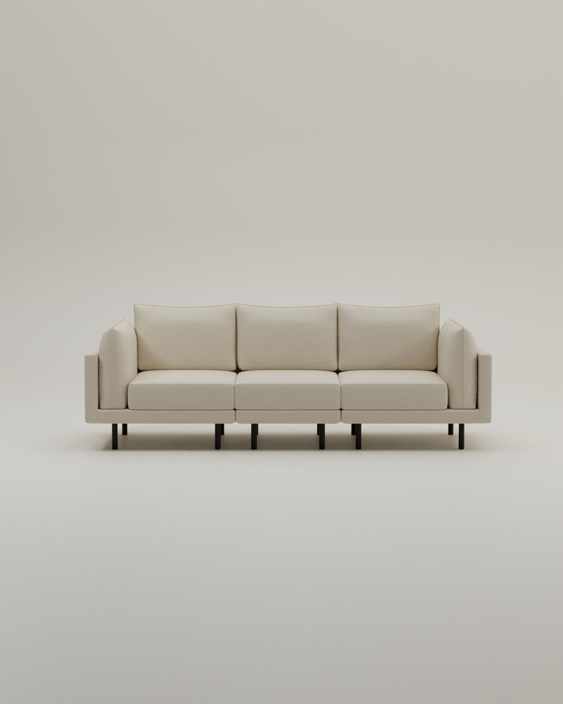 Stoffbezug - Modulares Sofa Donna 3-Sitzer