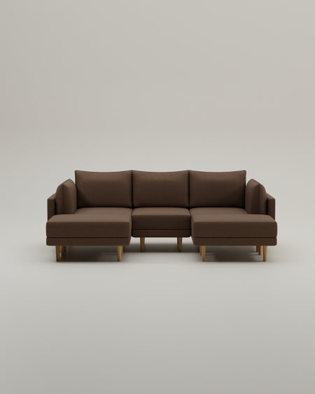 Donna U-shaped modular sofa with sleep function