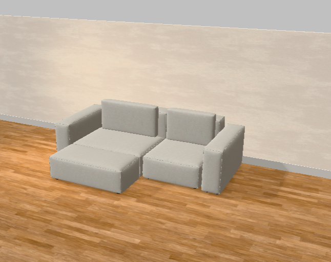 Outlet - Modulares Ecksofa Harvey 3-Sitzer mit Schlaffunktion