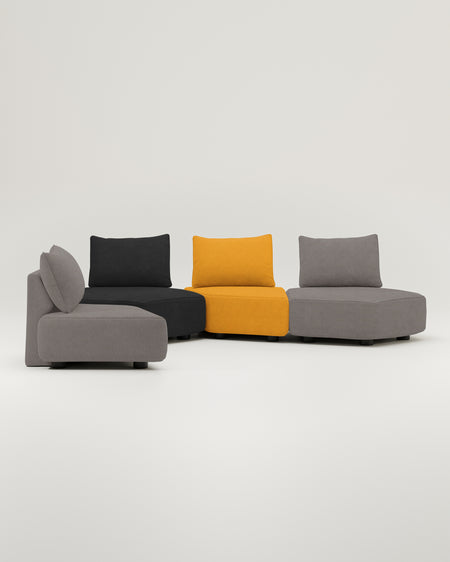 Modular sofa Katrina with sleep function