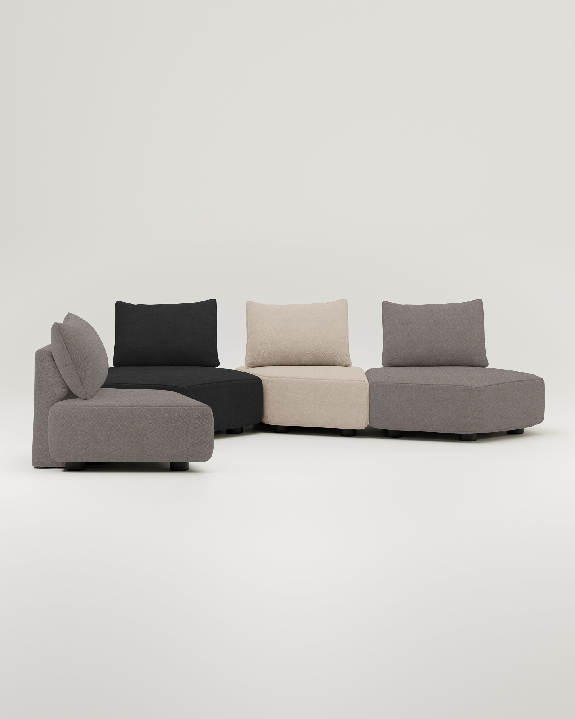 Modular sofa Katrina with sleep function