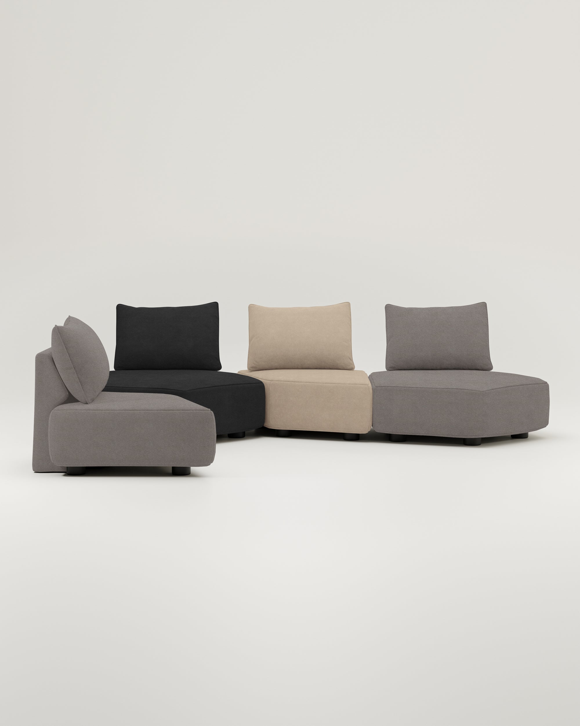 Modular sofa Katrina with sleep function