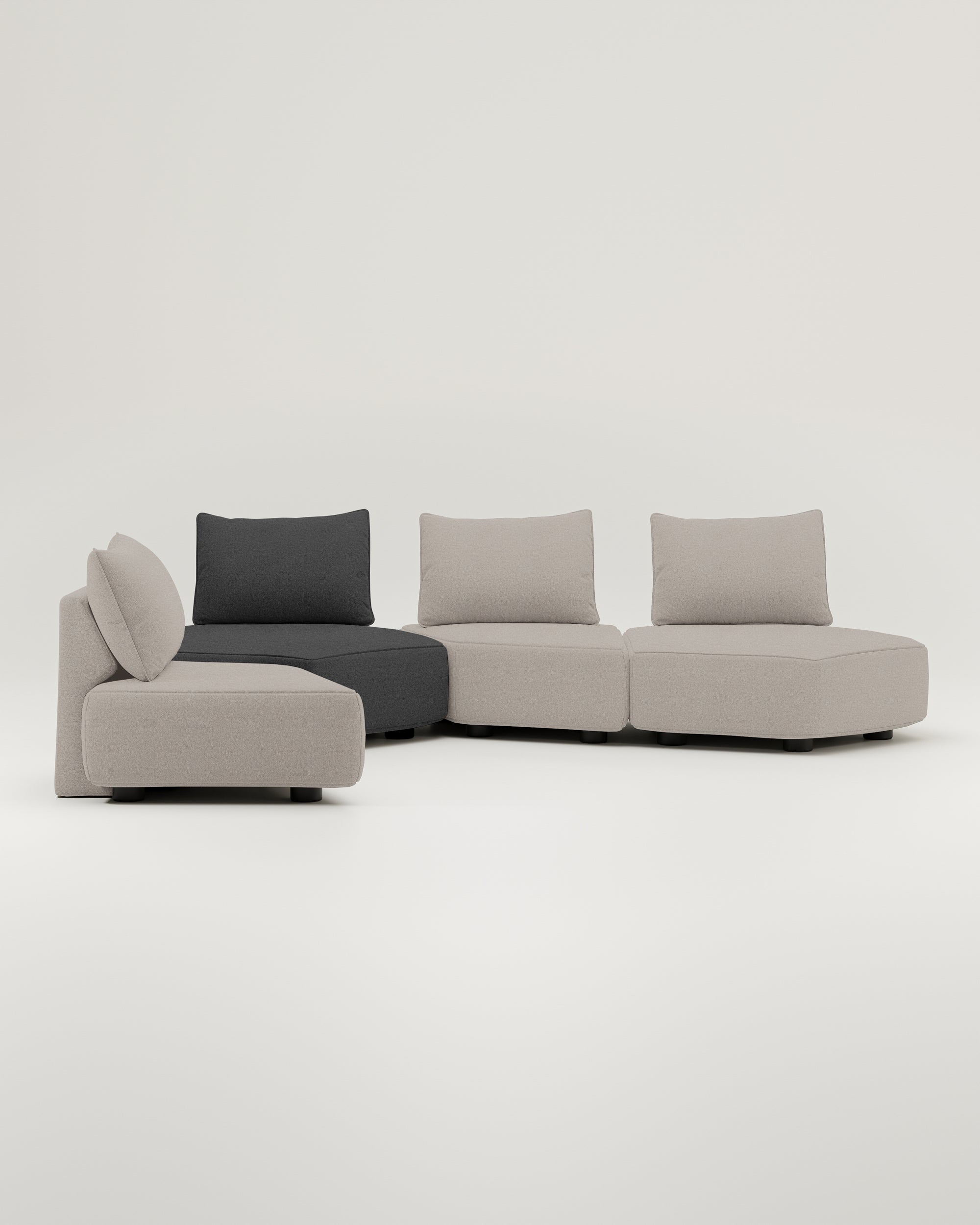 Katrina modular sofa with sleep function - fabric Nova
