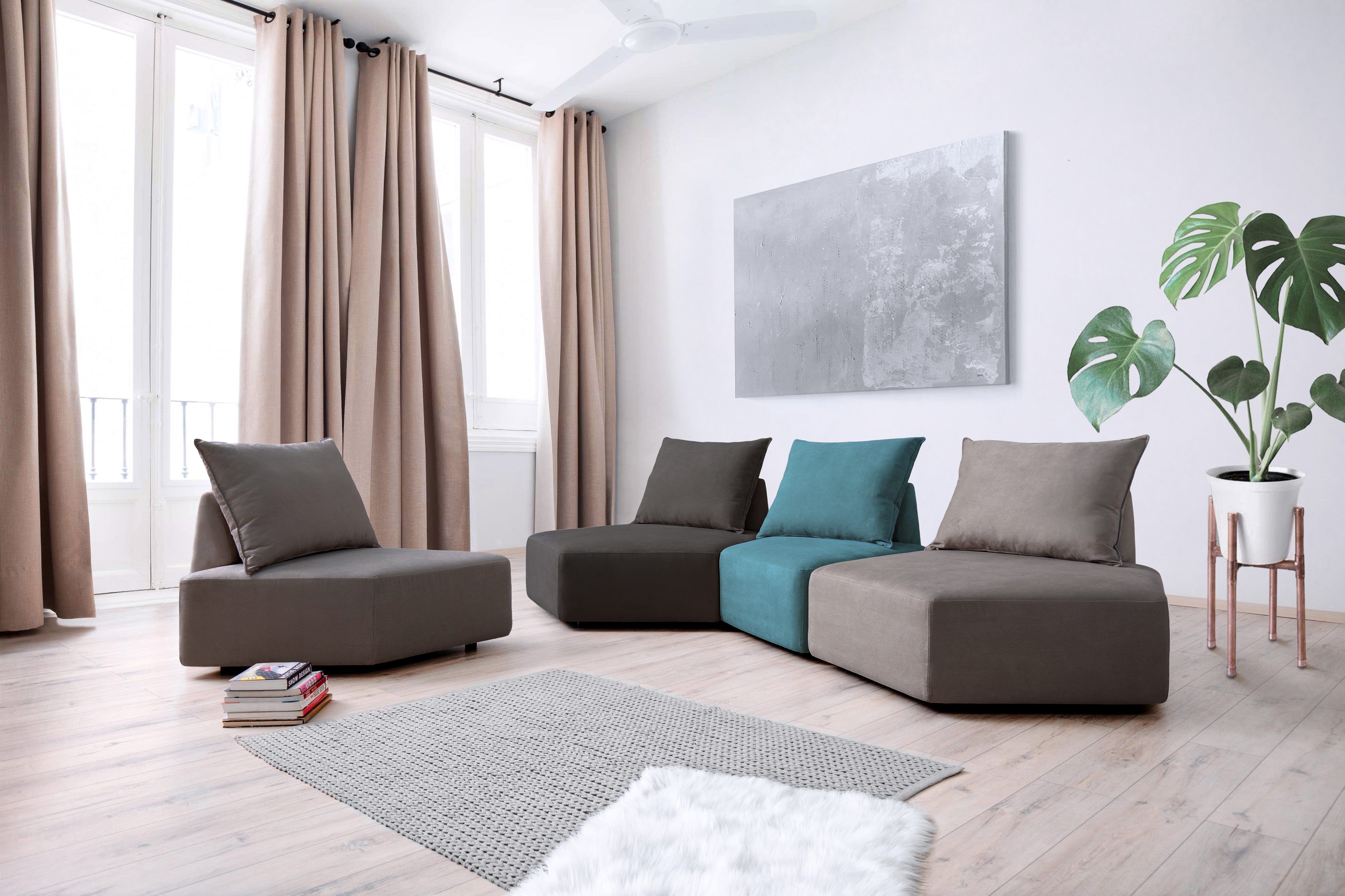 Outlet - Modulares Sofa Katrina mit Schlaffunktion - Showroom Düsseldorf