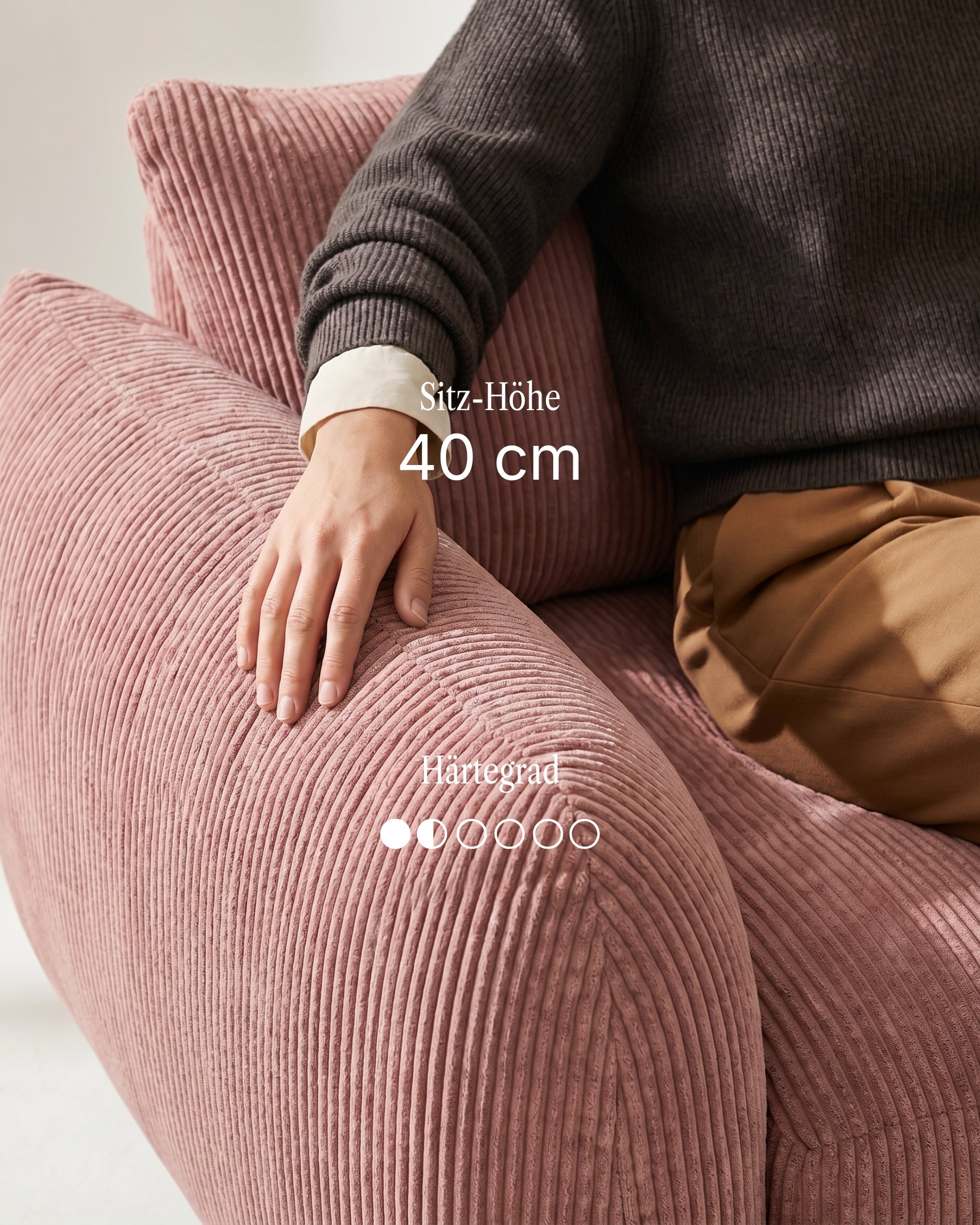 Modulares Sofa Luma L 4-Sitzer mit Schlaffunktion