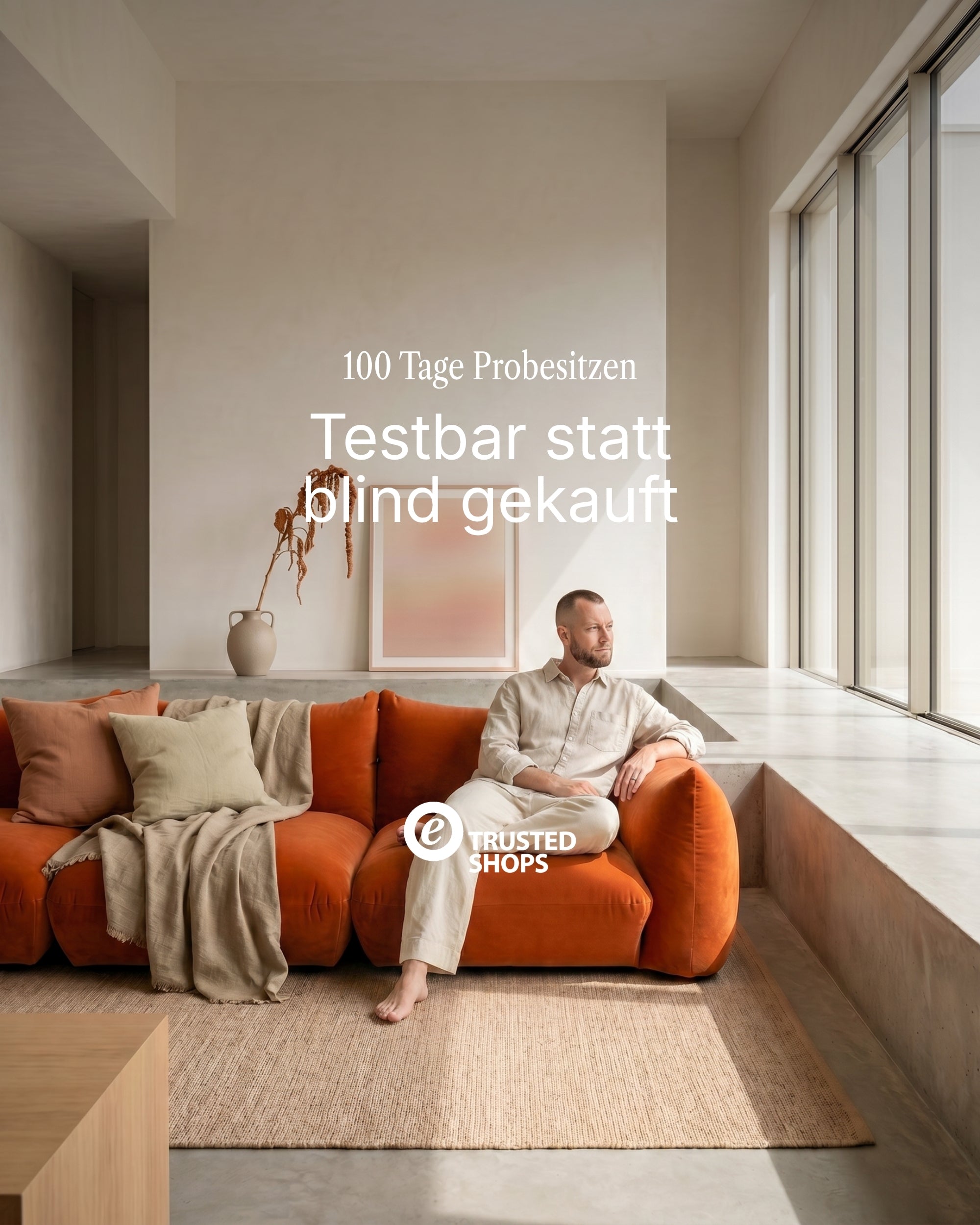 Modulares Sofa Luma L 4-Sitzer mit Schlaffunktion