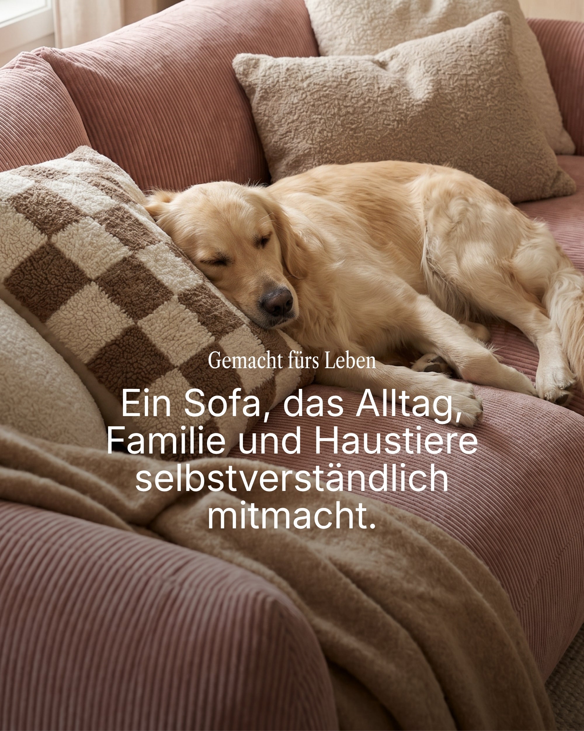 Modulares Sofa Luma L 4-Sitzer mit Schlaffunktion
