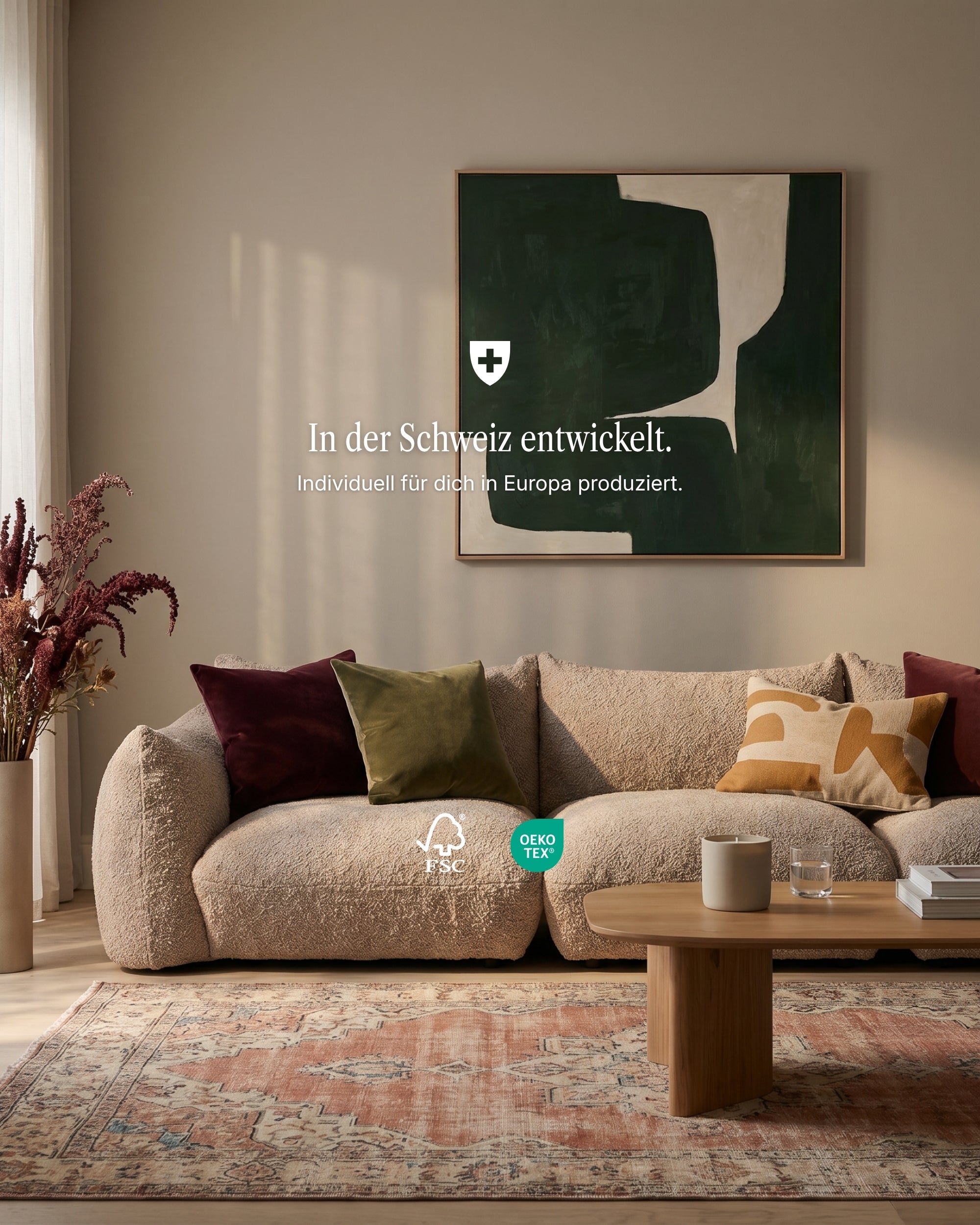 Modulares Sofa Luma L 4-Sitzer mit Schlaffunktion
