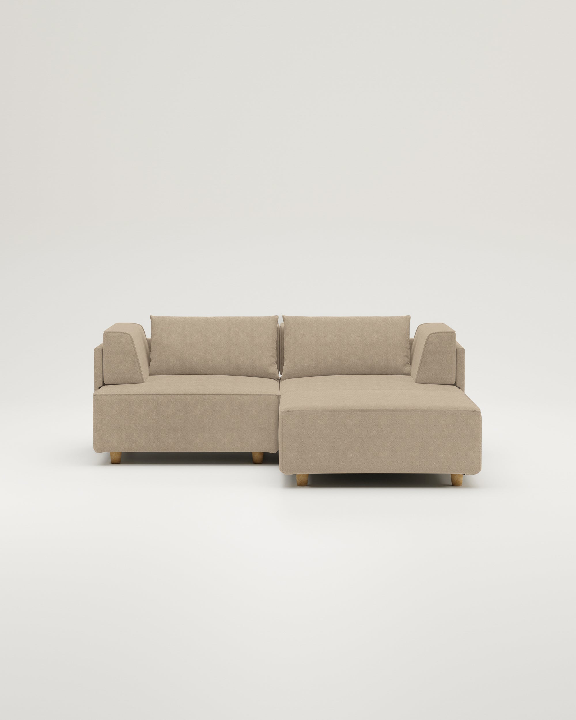 Modular sofa Louis 2-seater with footstool and sleeping function