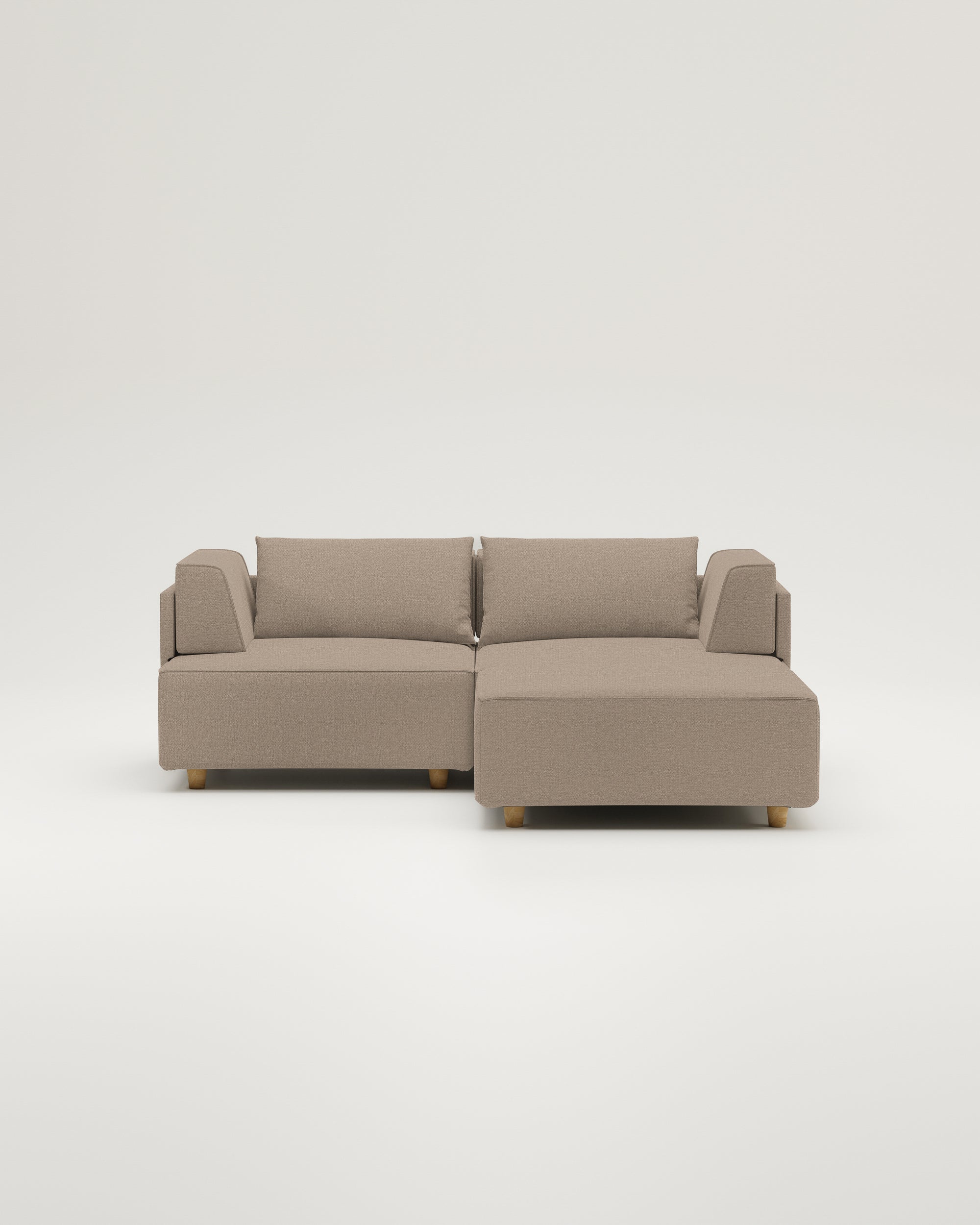 Louis 2-seater modular sofa with footstool and sleeping function - Nova fabric