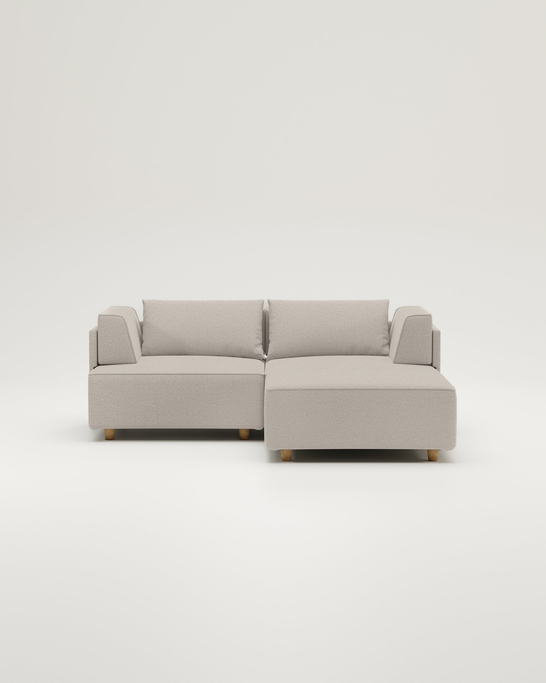 Louis 2-seater modular sofa with footstool and sleeping function - Nova fabric