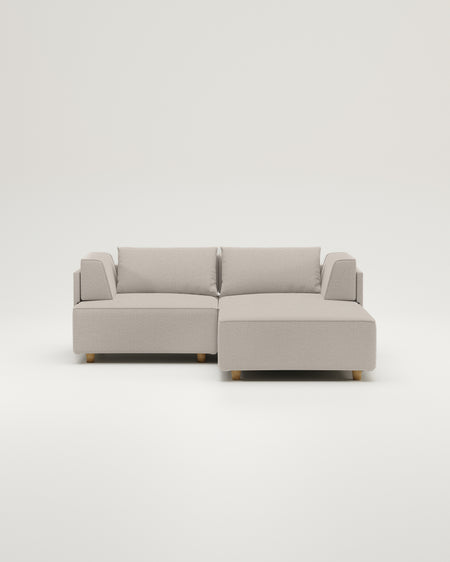 Louis 2-seater modular sofa with footstool and sleeping function - Nova fabric
