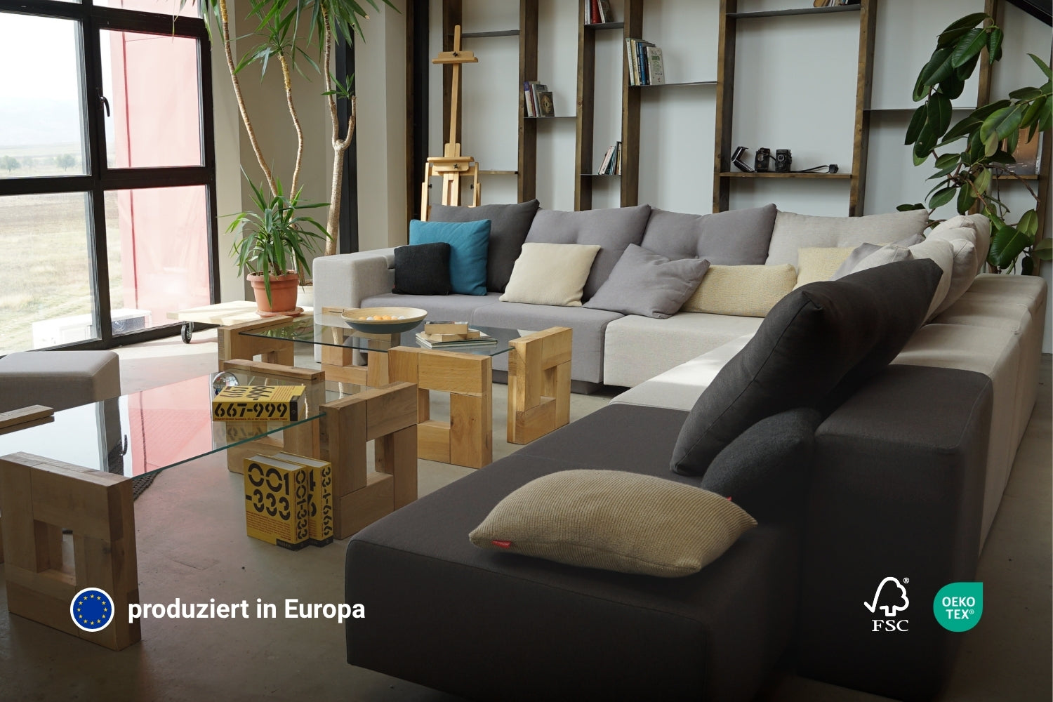 Outlet - Modulares Sofa Marie mit Schlaffunktion - Showroom Hamburg