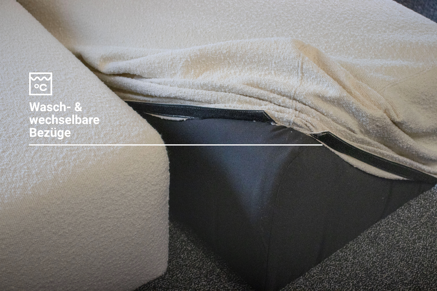 Nina U-shaped modular sofa / living area with sleeping function