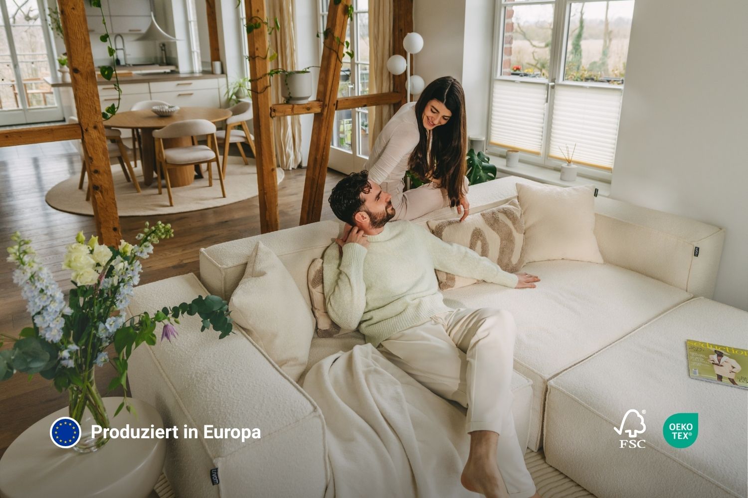 Modulares Sofa Harvey S mit Schlaffunktion