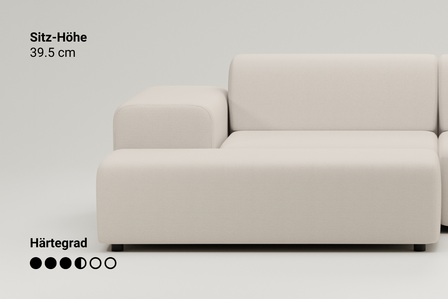 Nina U-shaped modular sofa / living area with sleeping function