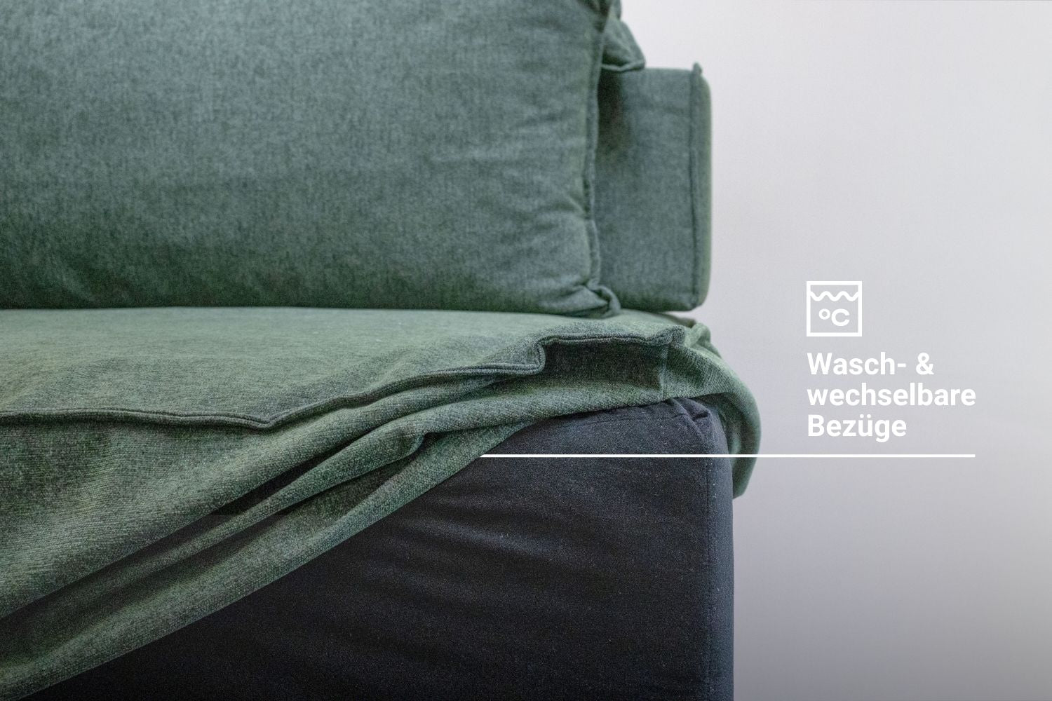 Modular sofa Louis S with sleeping function - fabric Nova
