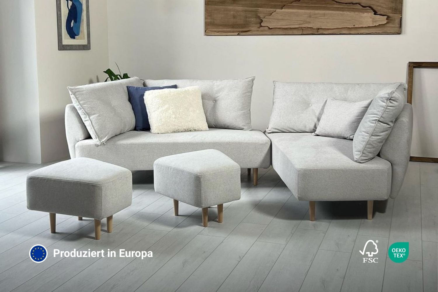 Outlet modular sofa Mike with sleeping function - Nova fabric