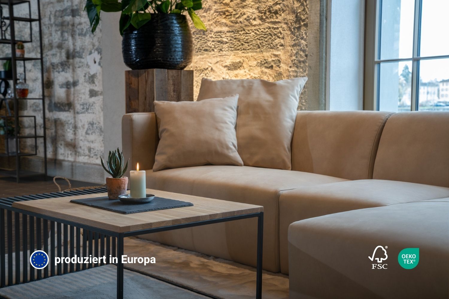 Modular corner sofa Paula 3-seater with sleeping function