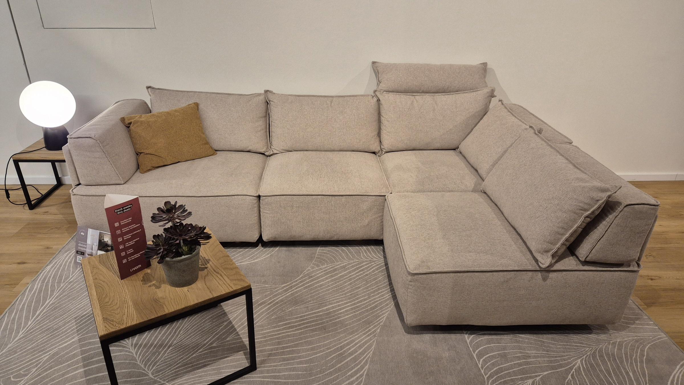 Outlet - Louis 4-seater modular sofa with sleeping function - Showroom München