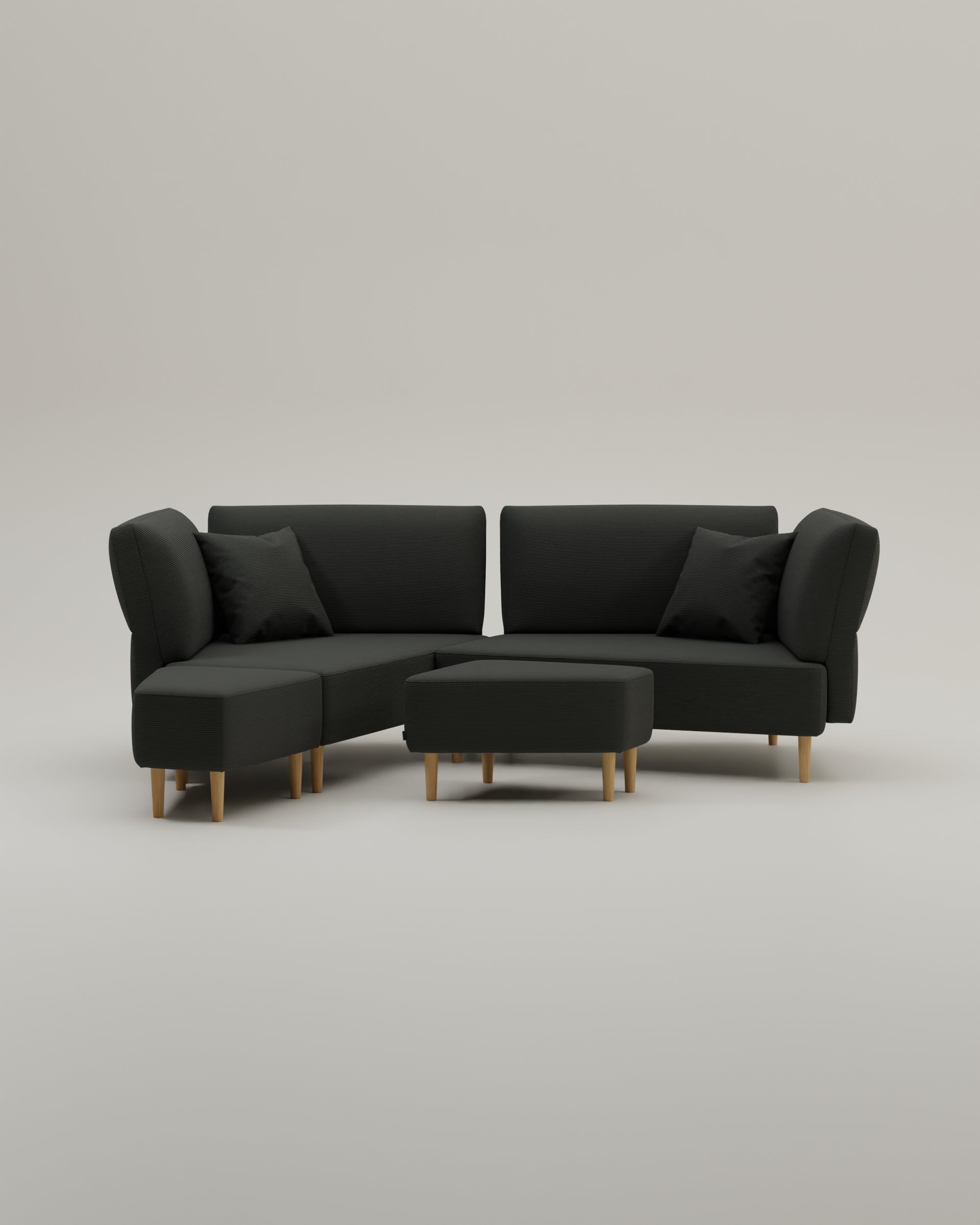 Stoffbezug - Modulares Sofa Mike mit Schlaffunktion