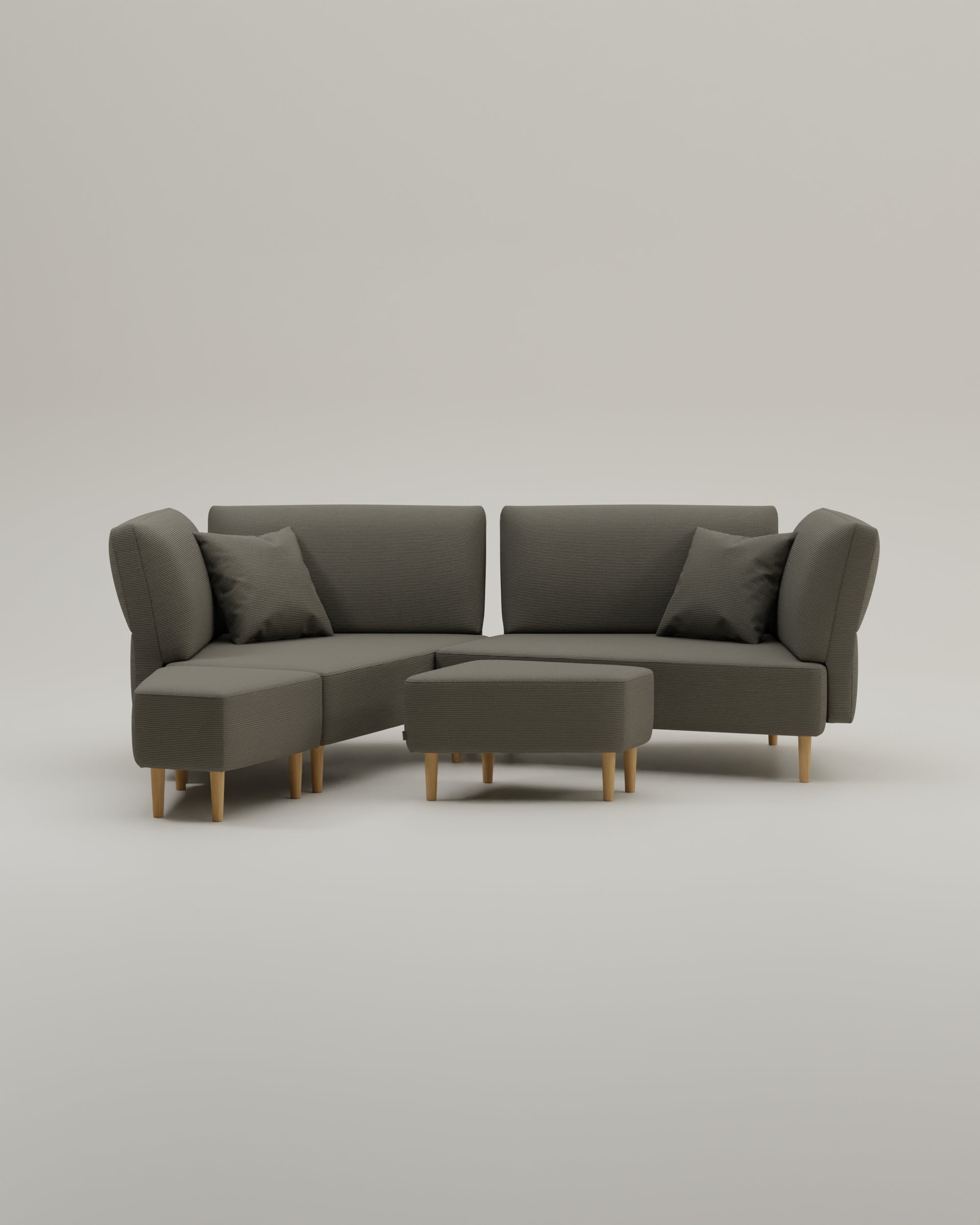 Stoffbezug - Modulares Sofa Mike mit Schlaffunktion