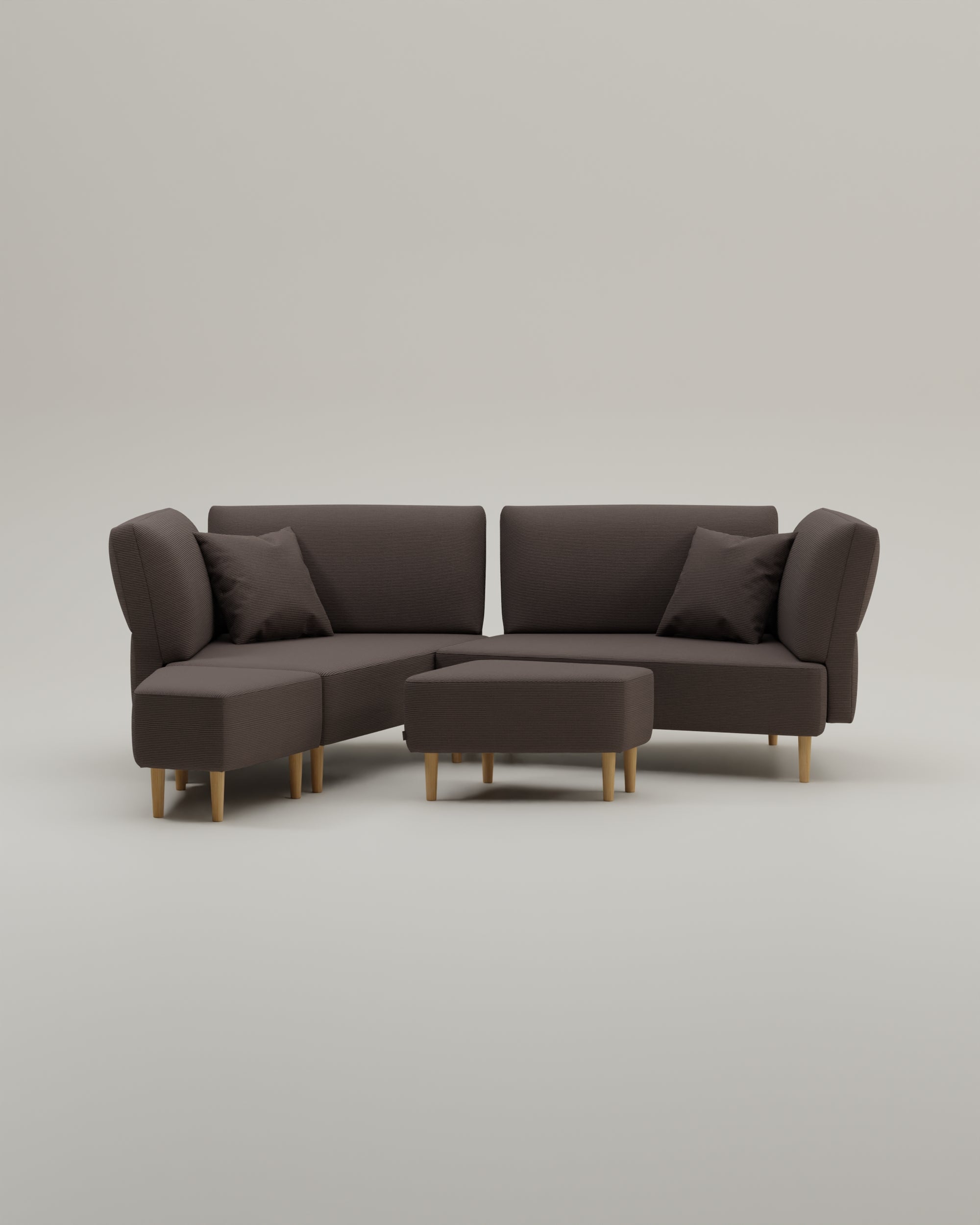Stoffbezug - Modulares Sofa Mike mit Schlaffunktion