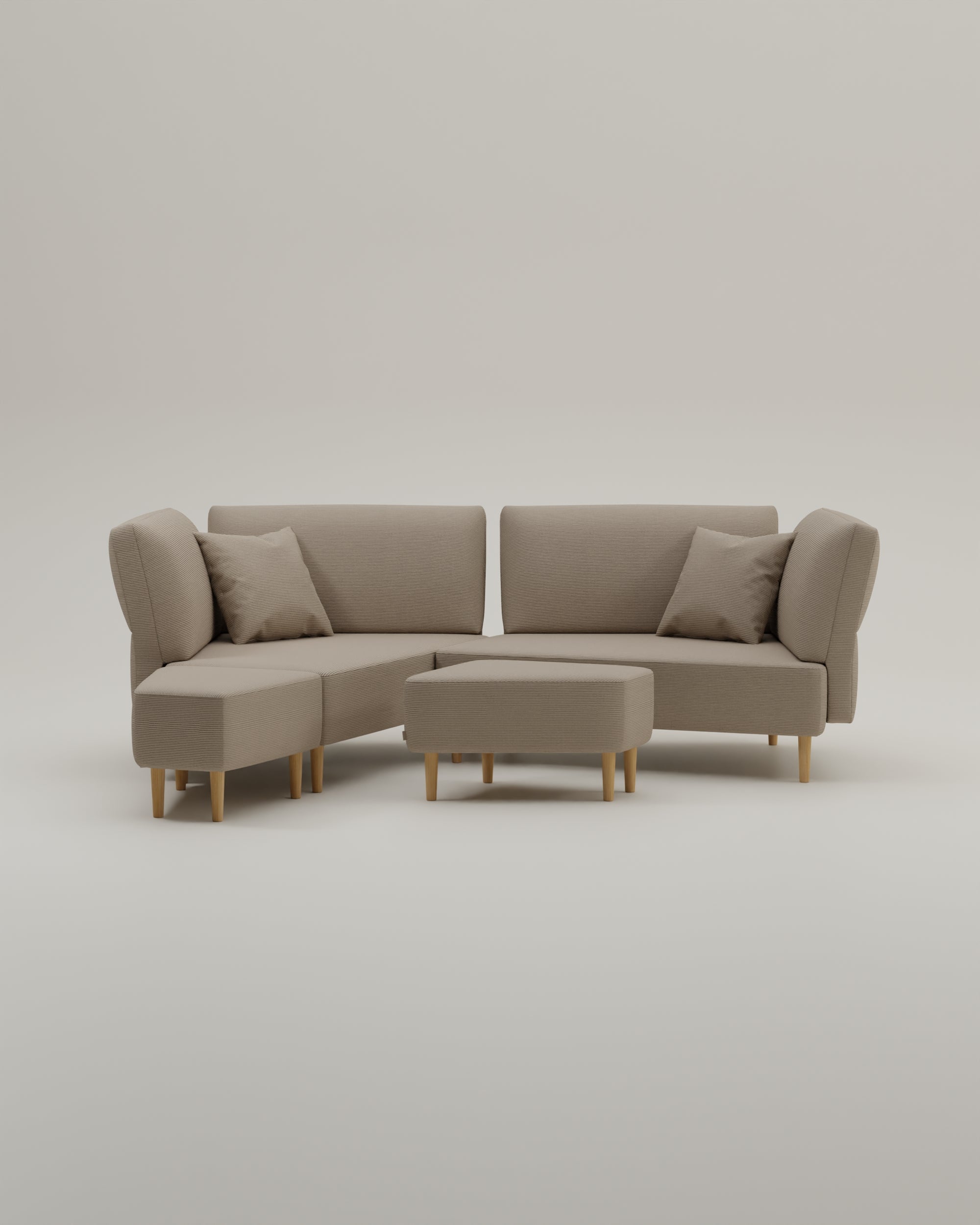 Stoffbezug - Modulares Sofa Mike mit Schlaffunktion