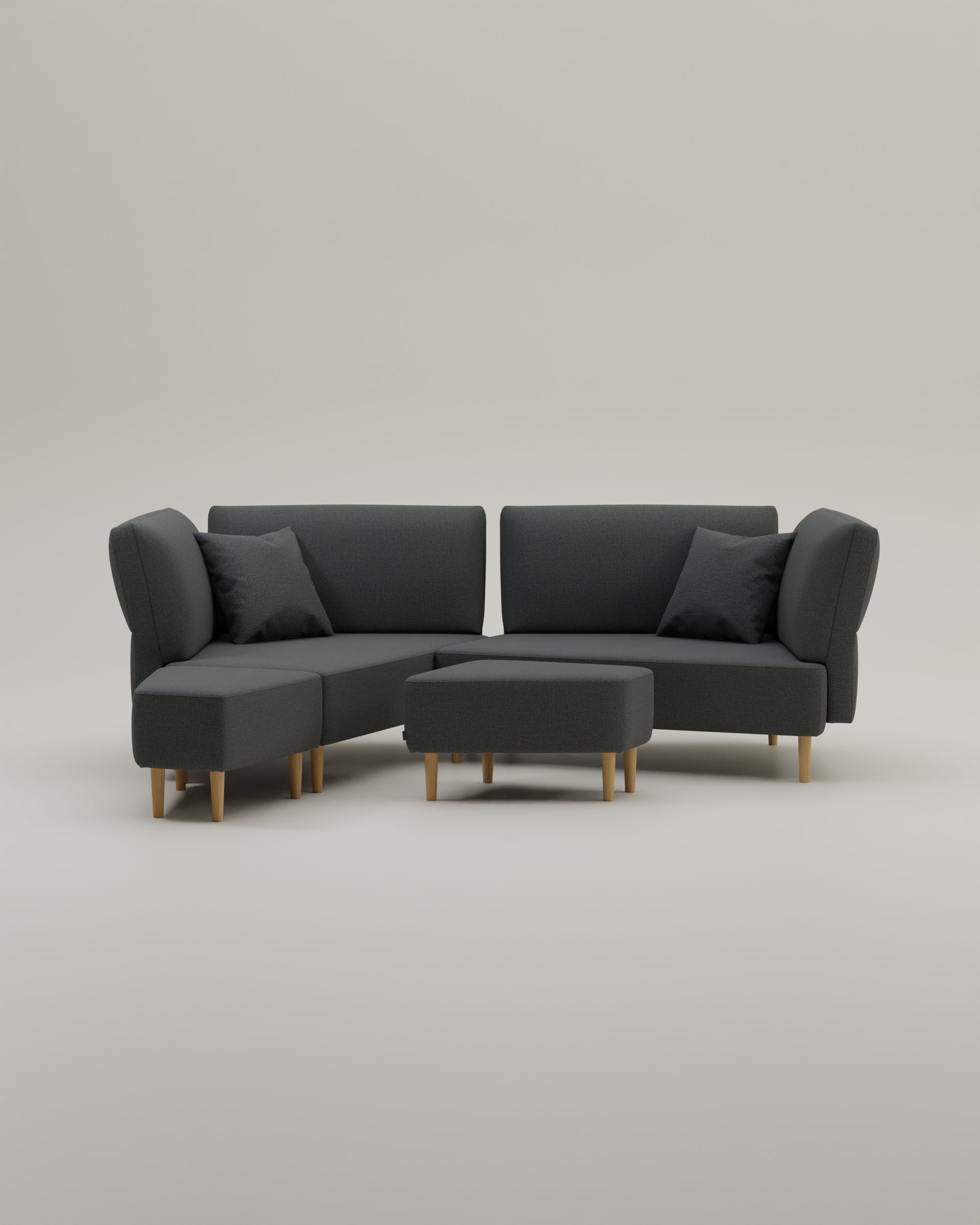 Stoffbezug - Modulares Sofa Mike mit Schlaffunktion