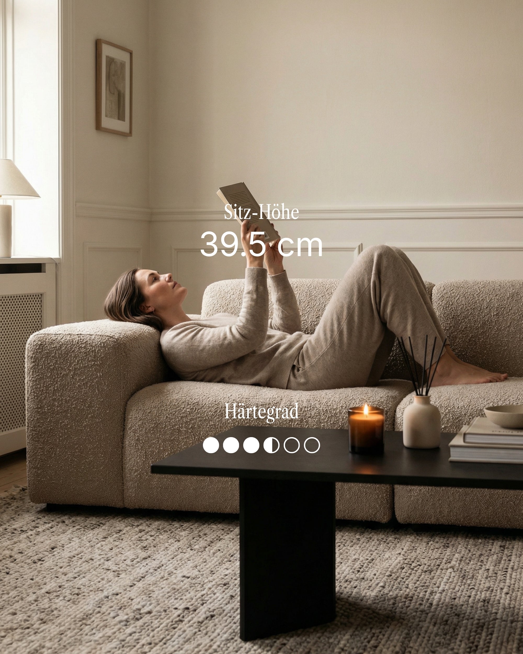 Modulares Ecksofa Nina 4-Sitzer mit Schlaffunktion