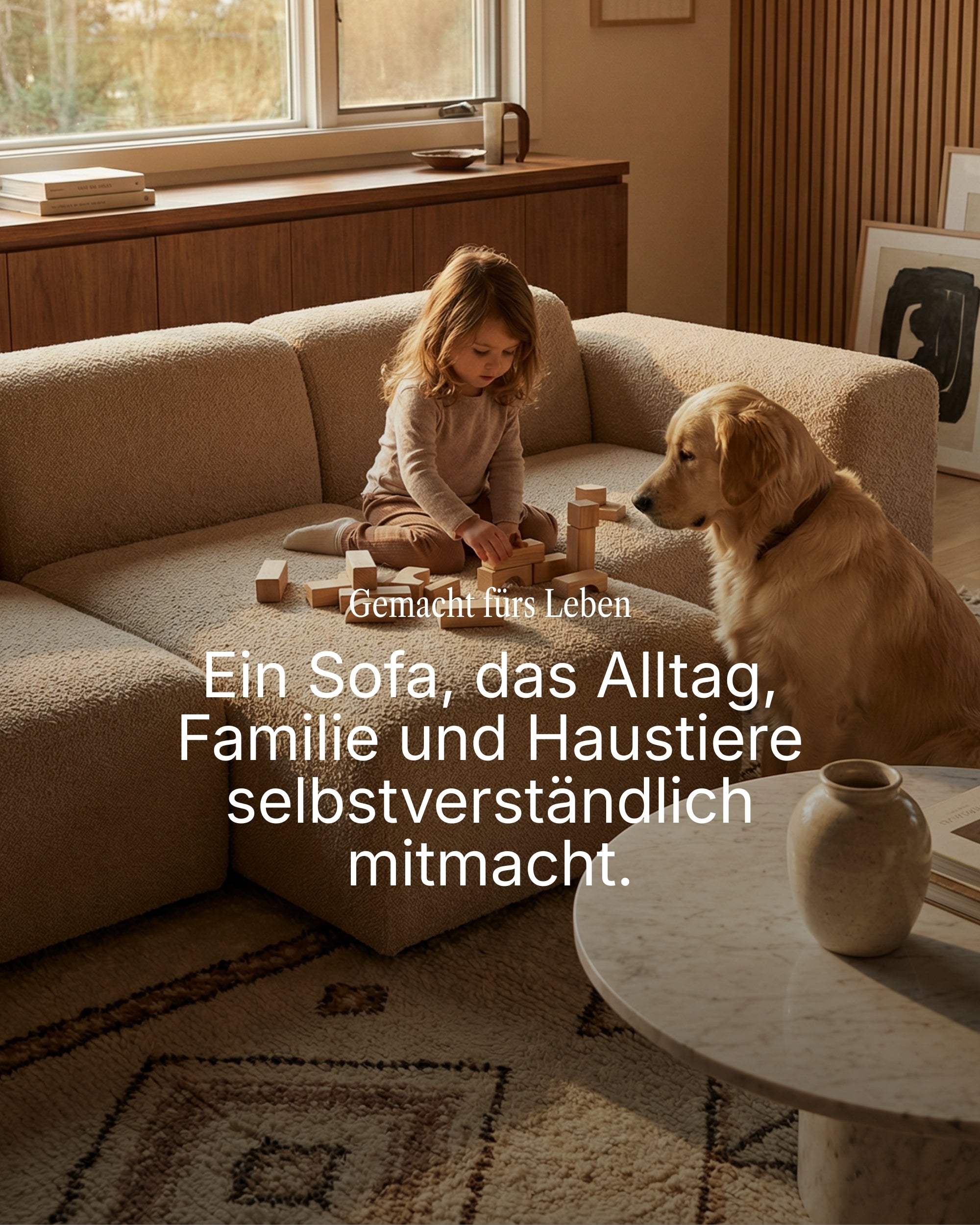 Modulares Ecksofa Nina 4-Sitzer mit Schlaffunktion