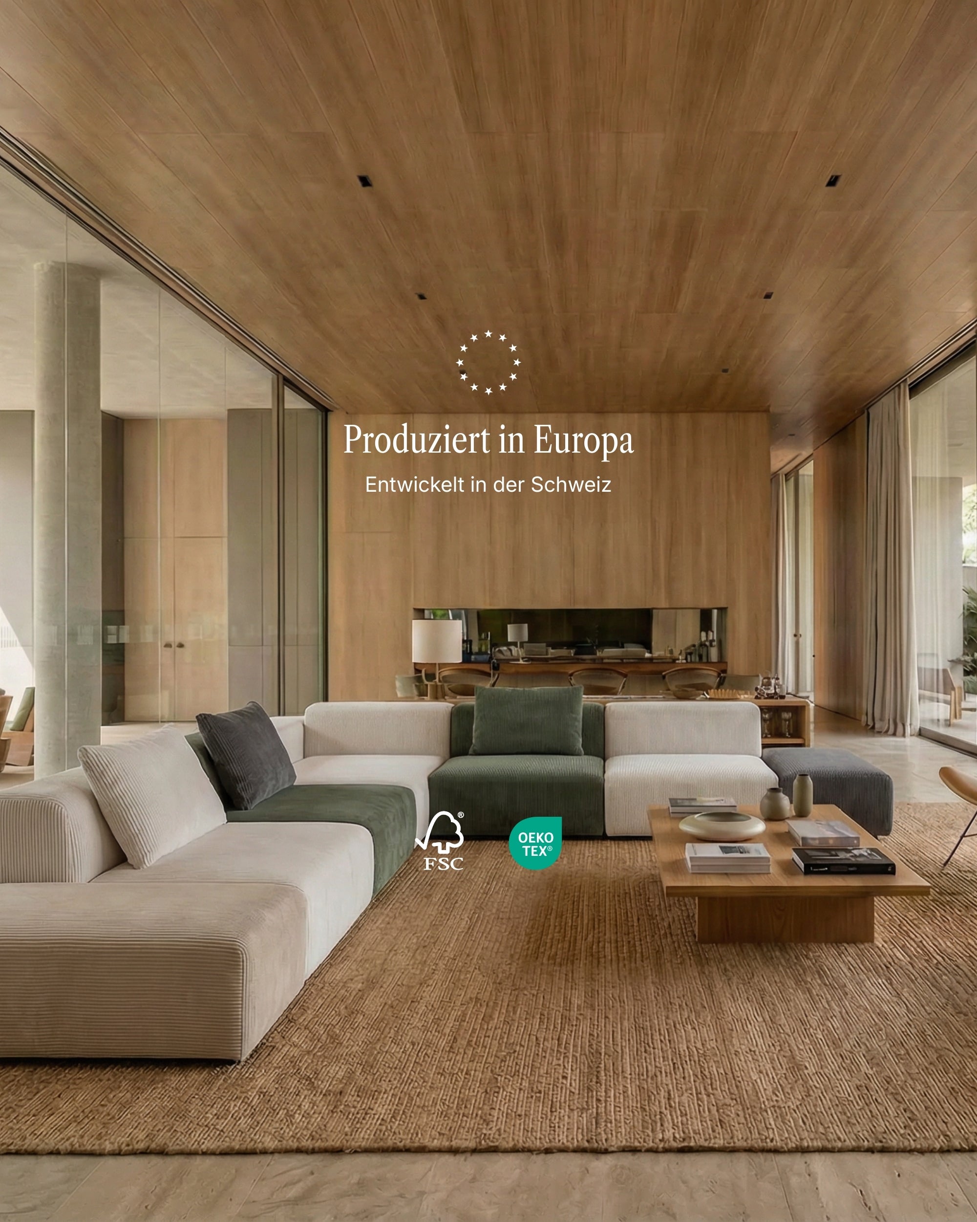 Modulares Ecksofa Nina 4-Sitzer mit Schlaffunktion