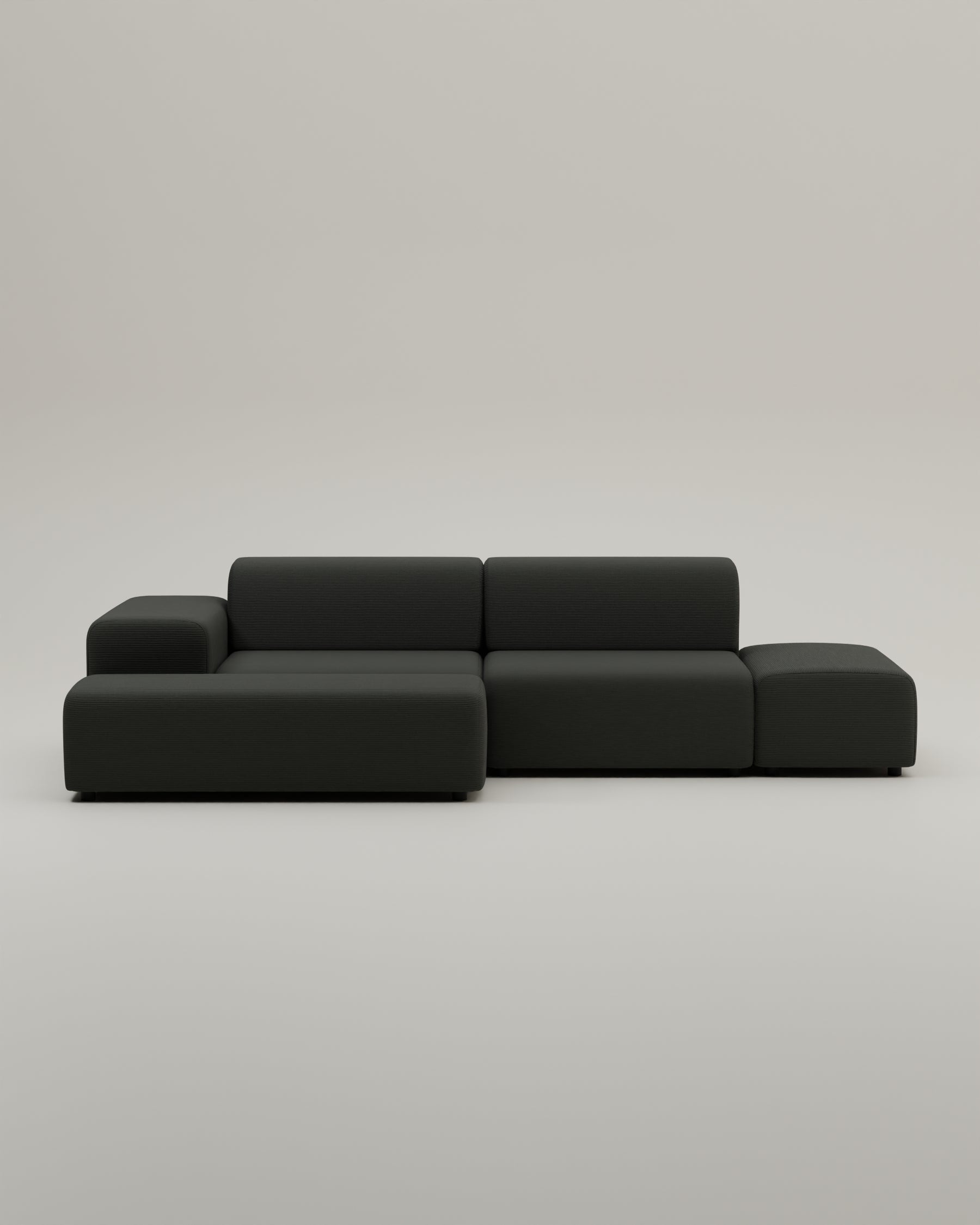 Stoffbezug - Modulares Ecksofa Nina 4-Sitzer