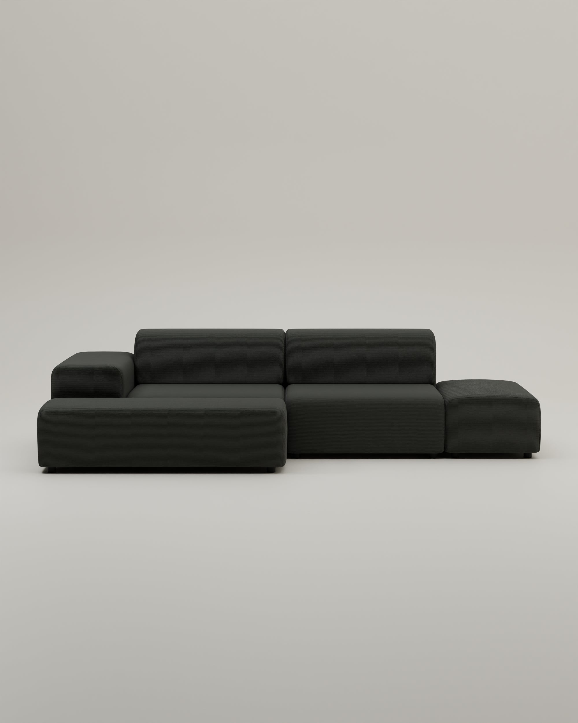 Stoffbezug - Modulares Ecksofa Nina 4-Sitzer