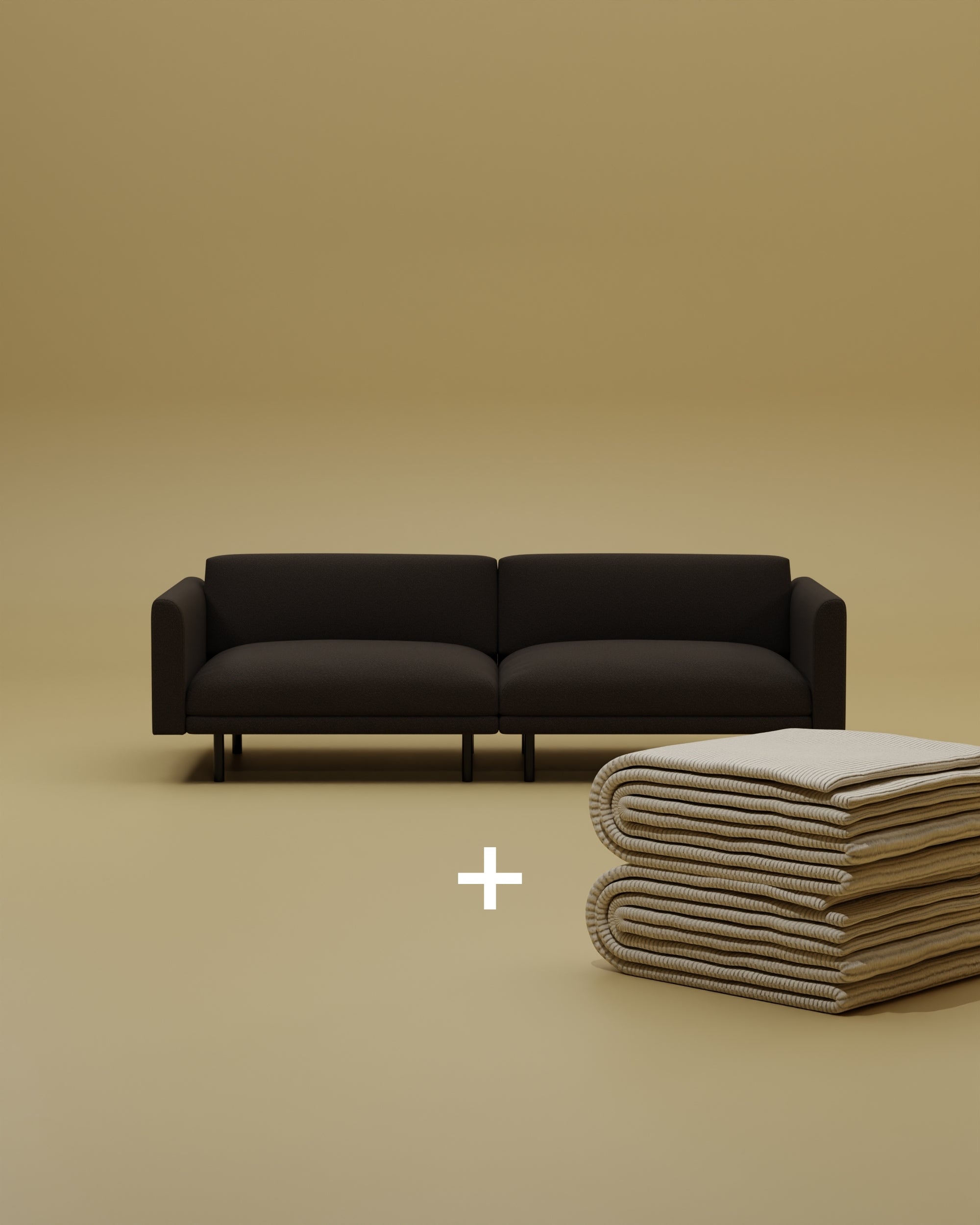 Modular sofa Aera 2.5-seater with sleep function 2 in 1 set