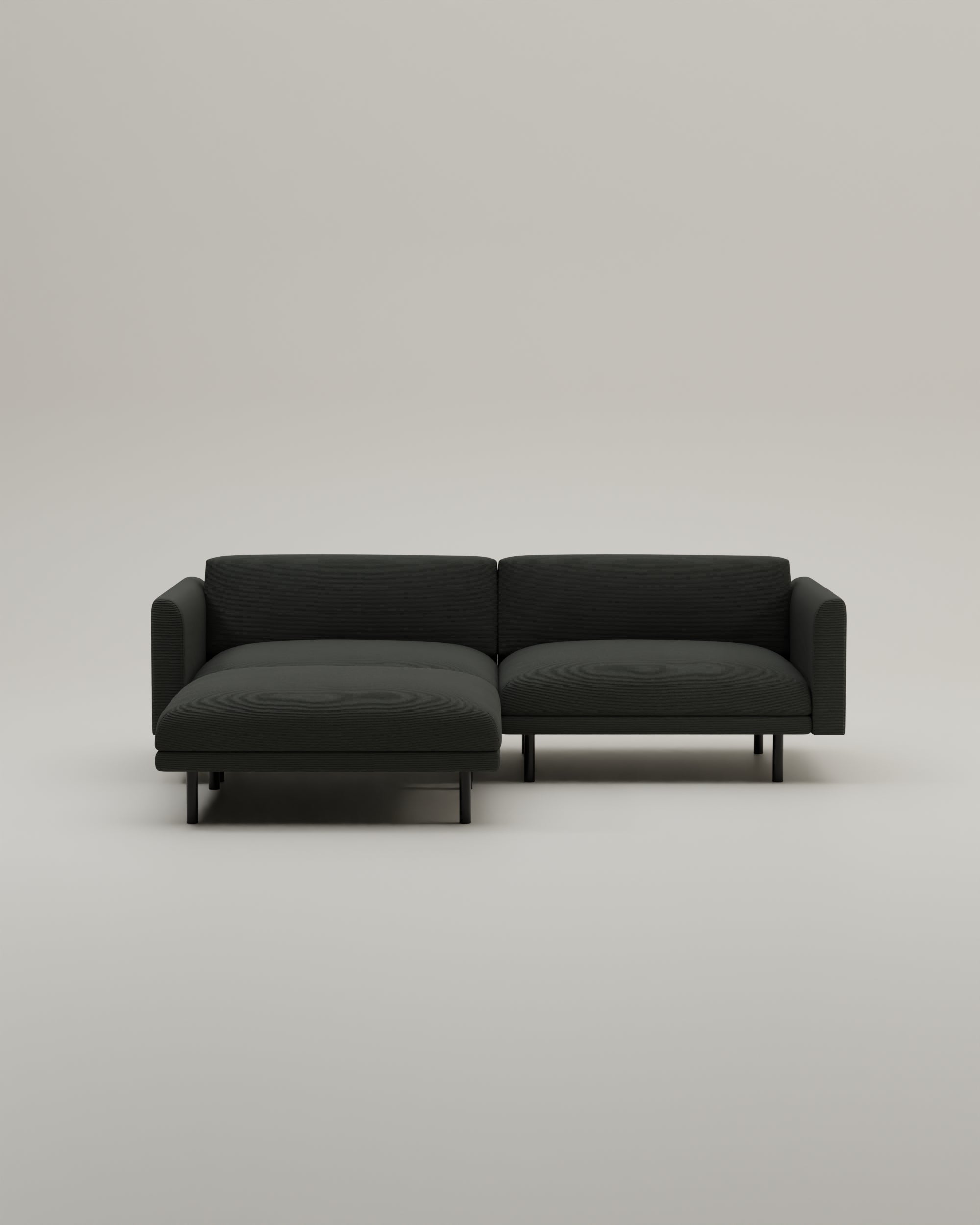 Modular sofa Aera 2.5-seater with ottoman and sleeping function