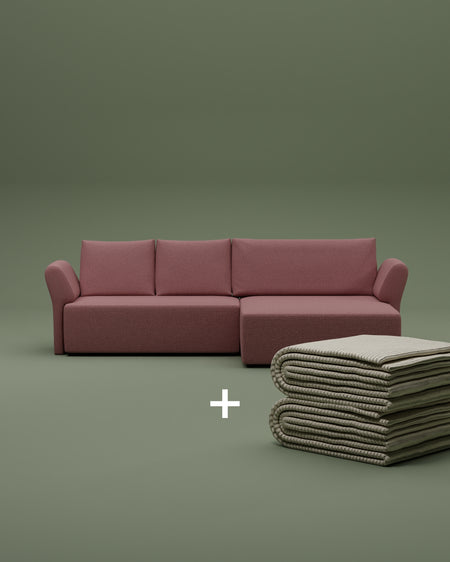 Modulares Sofa Amy 4-Sitzer mit Schlaffunktion